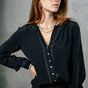 

Blouse cloutée Mujer Cassia Black black | Freeman T. Porter
