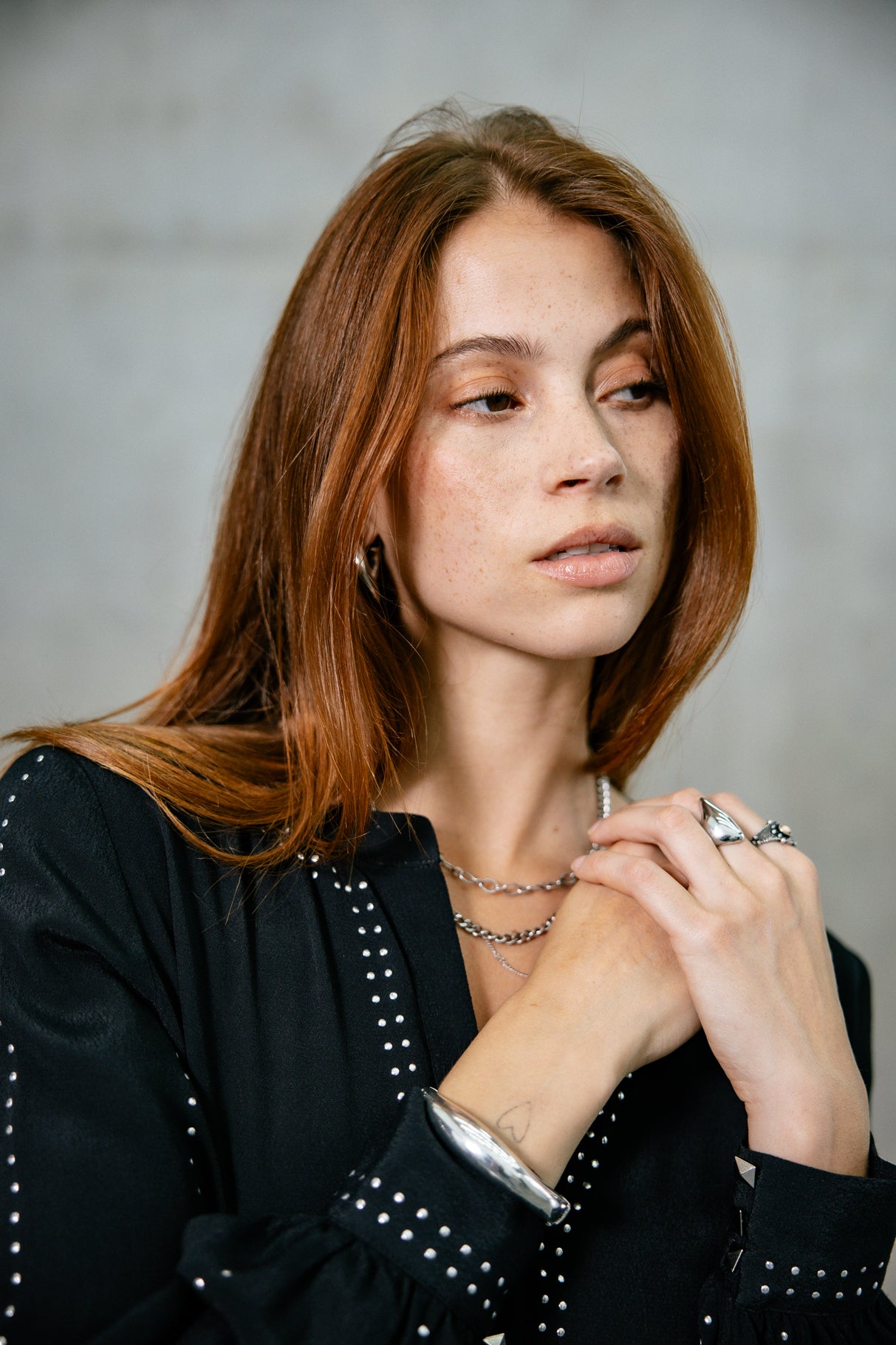 

Blouse cloutée Mujer Cassia Black black | Freeman T. Porter