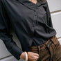 

Chemise asymétrique Femme Hazel Plain black | Freeman T. Porter