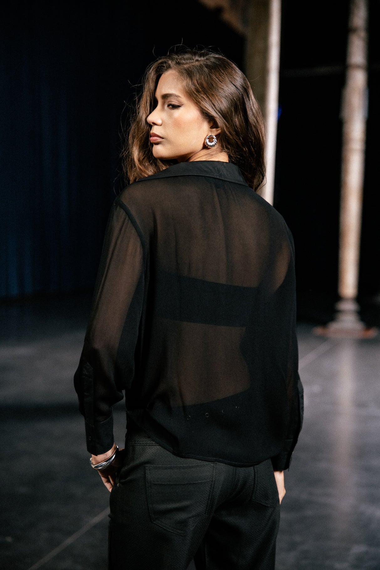 

Asymmetric shirt Women Hazel Light black | Freeman T. Porter