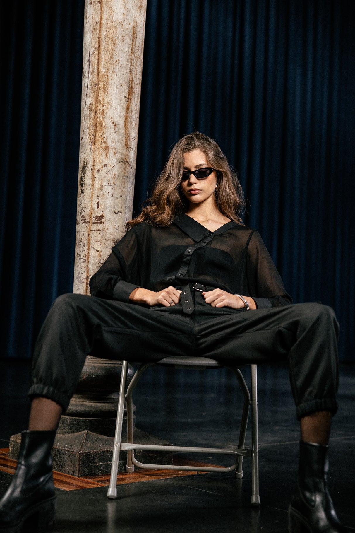 

Asymmetric shirt Women Hazel Light black | Freeman T. Porter