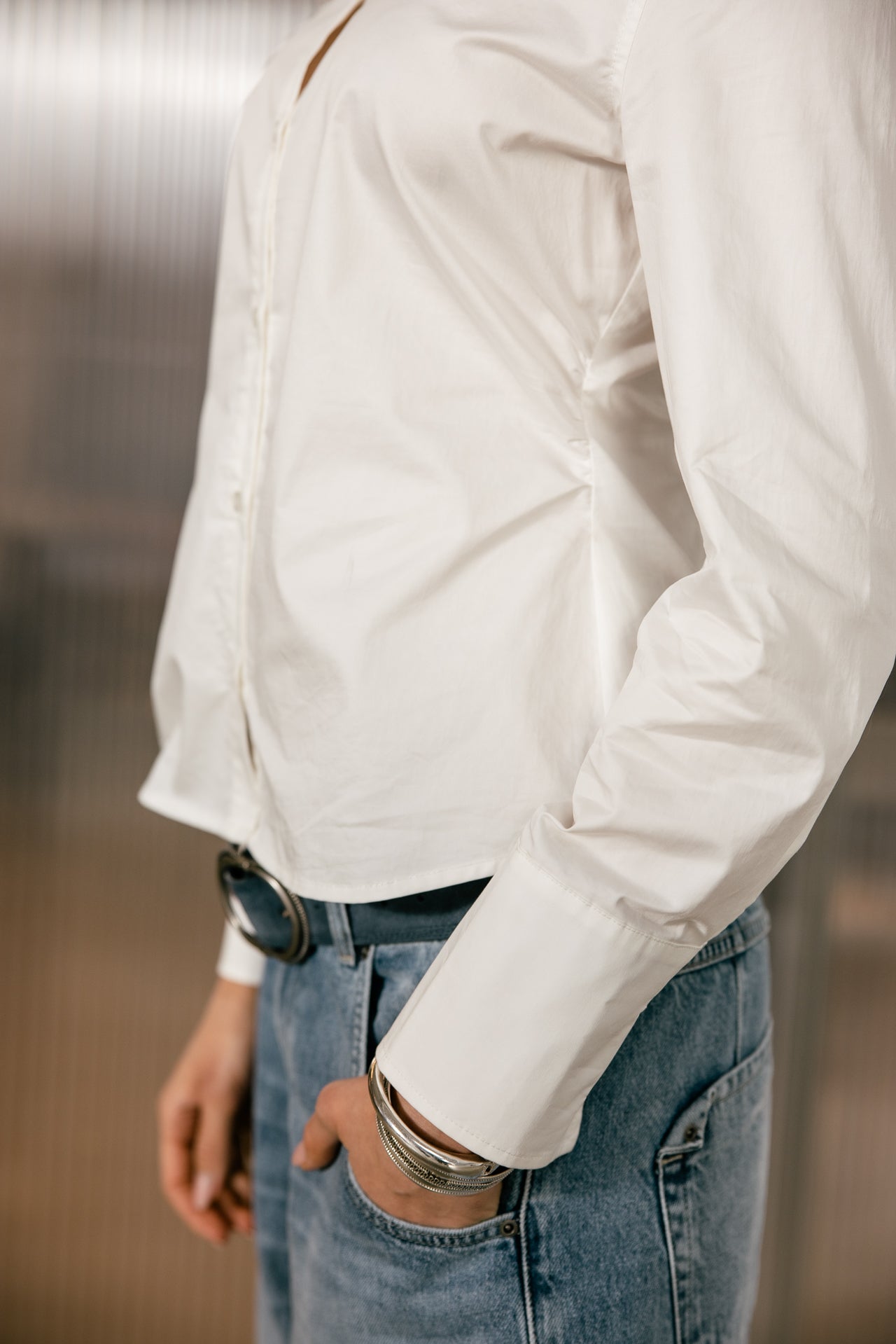 

Tailliertes Hemd Damen Celso white | Freeman T. Porter