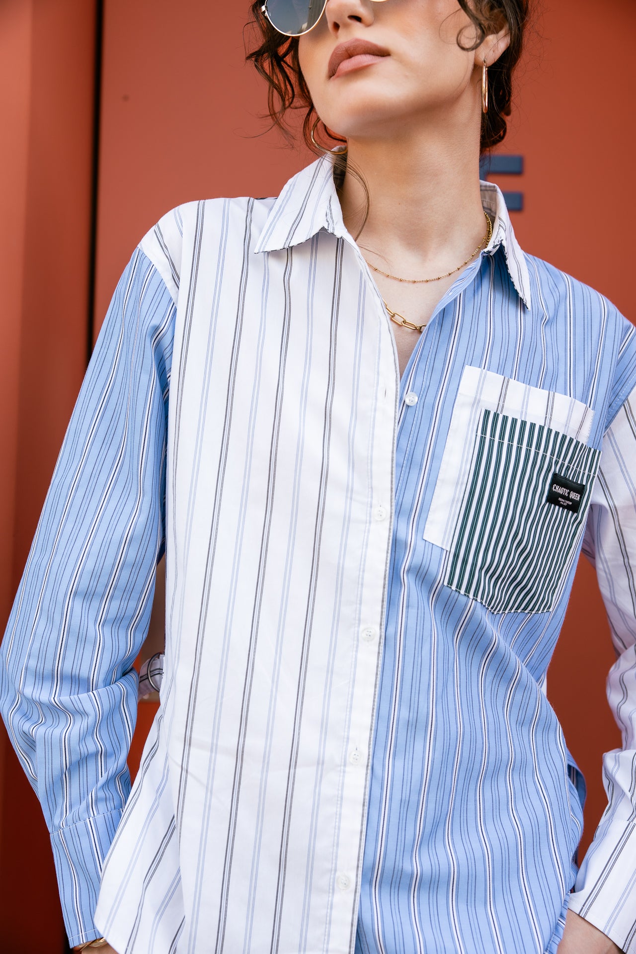 

Chemise oversize Femme Calay Patchwork original | Freeman T. Porter