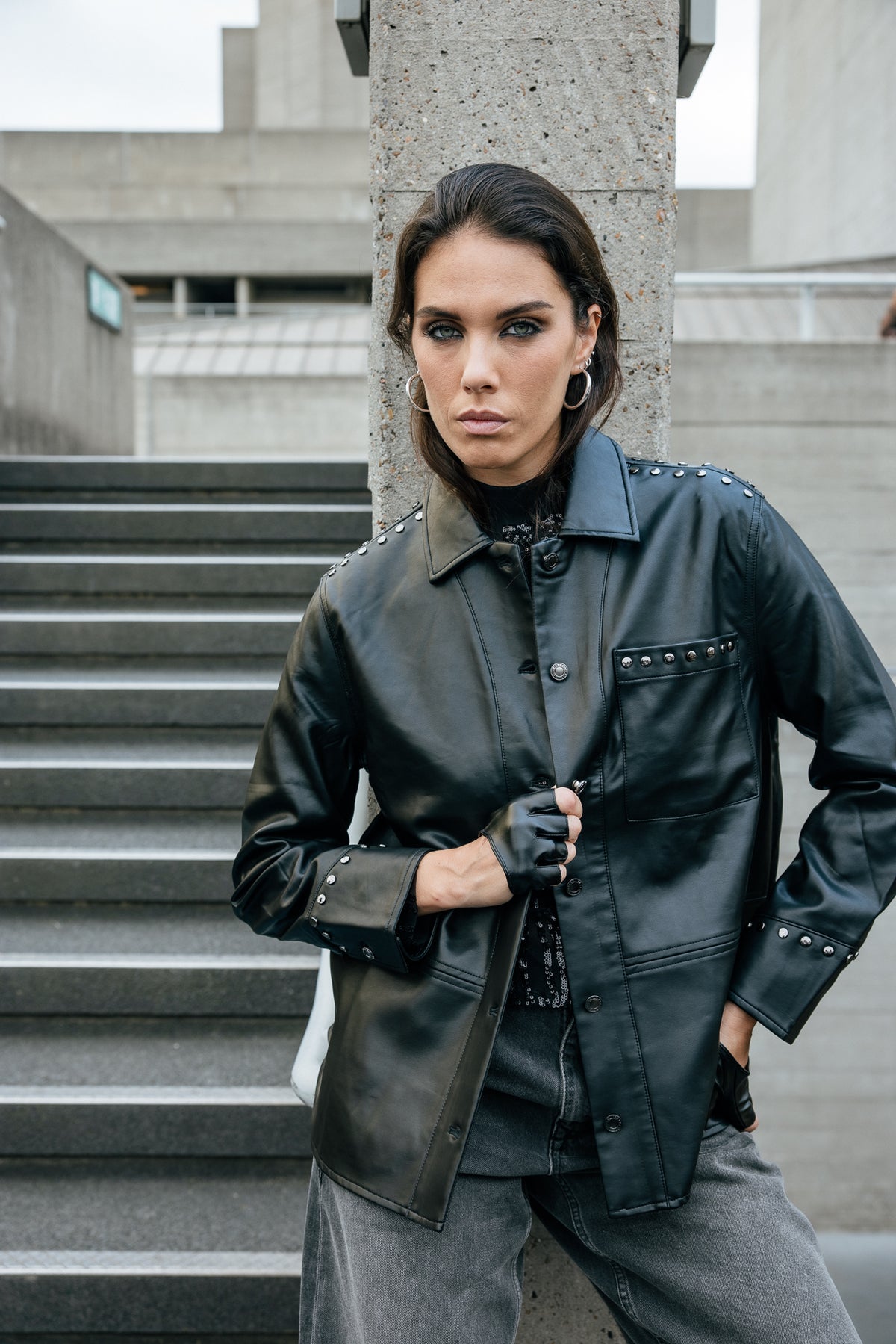   
            

Surchemise en simili-cuir Femme Voro Rock black | Freeman T. Porter
          