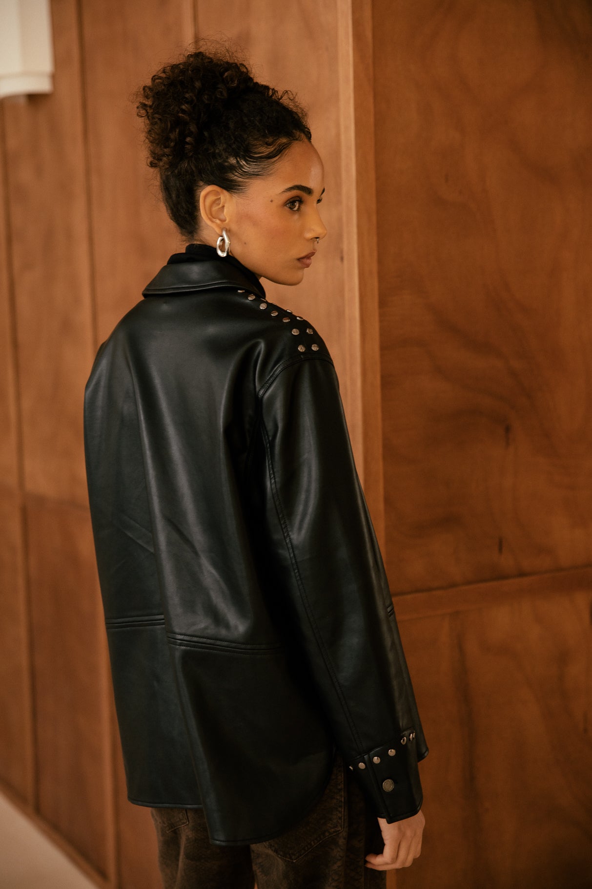 

Surchemise en simili-cuir Femme Voro Rock black | Freeman T. Porter