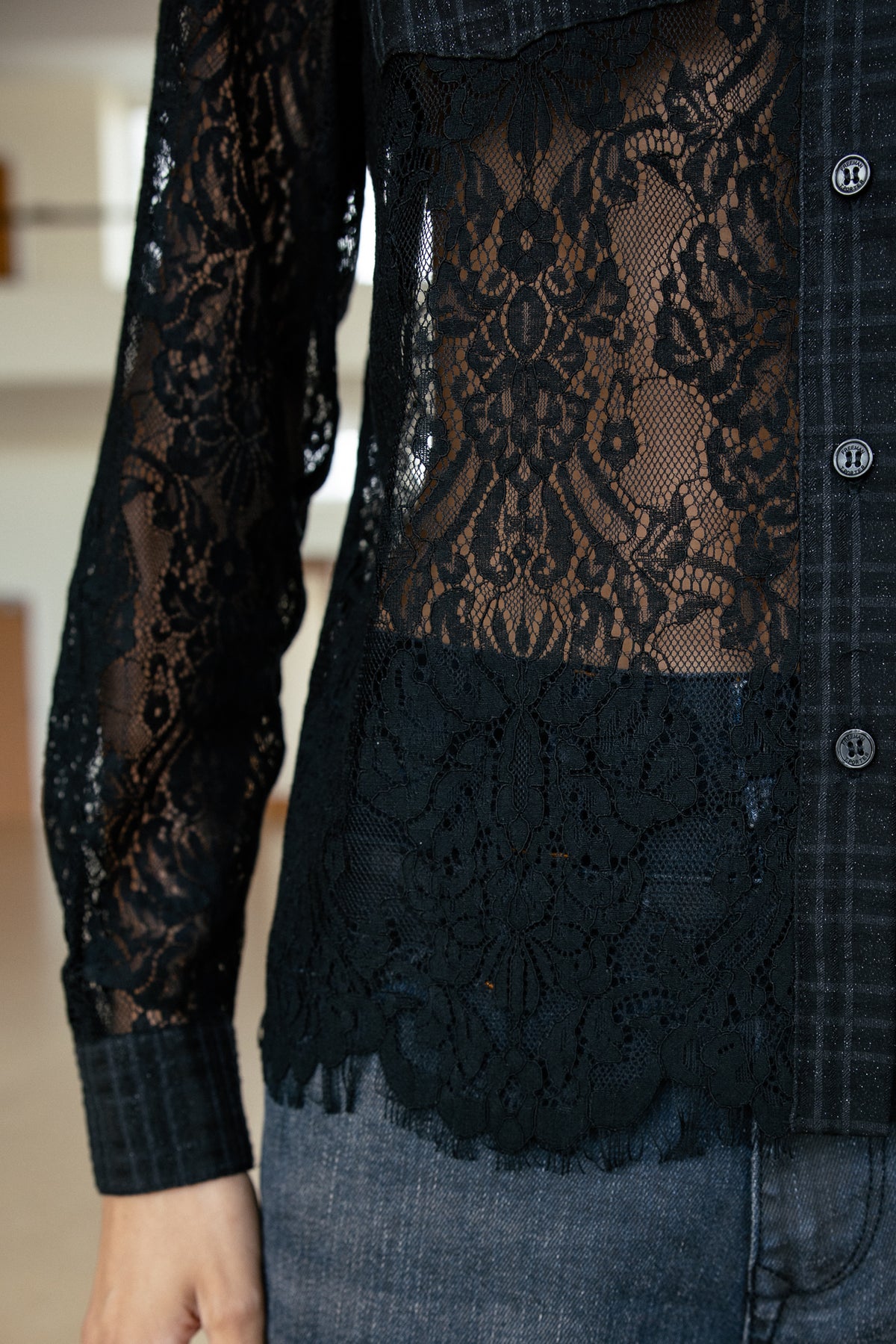

Chemise en dentelle Femme Consuelo Lace black | Freeman T. Porter