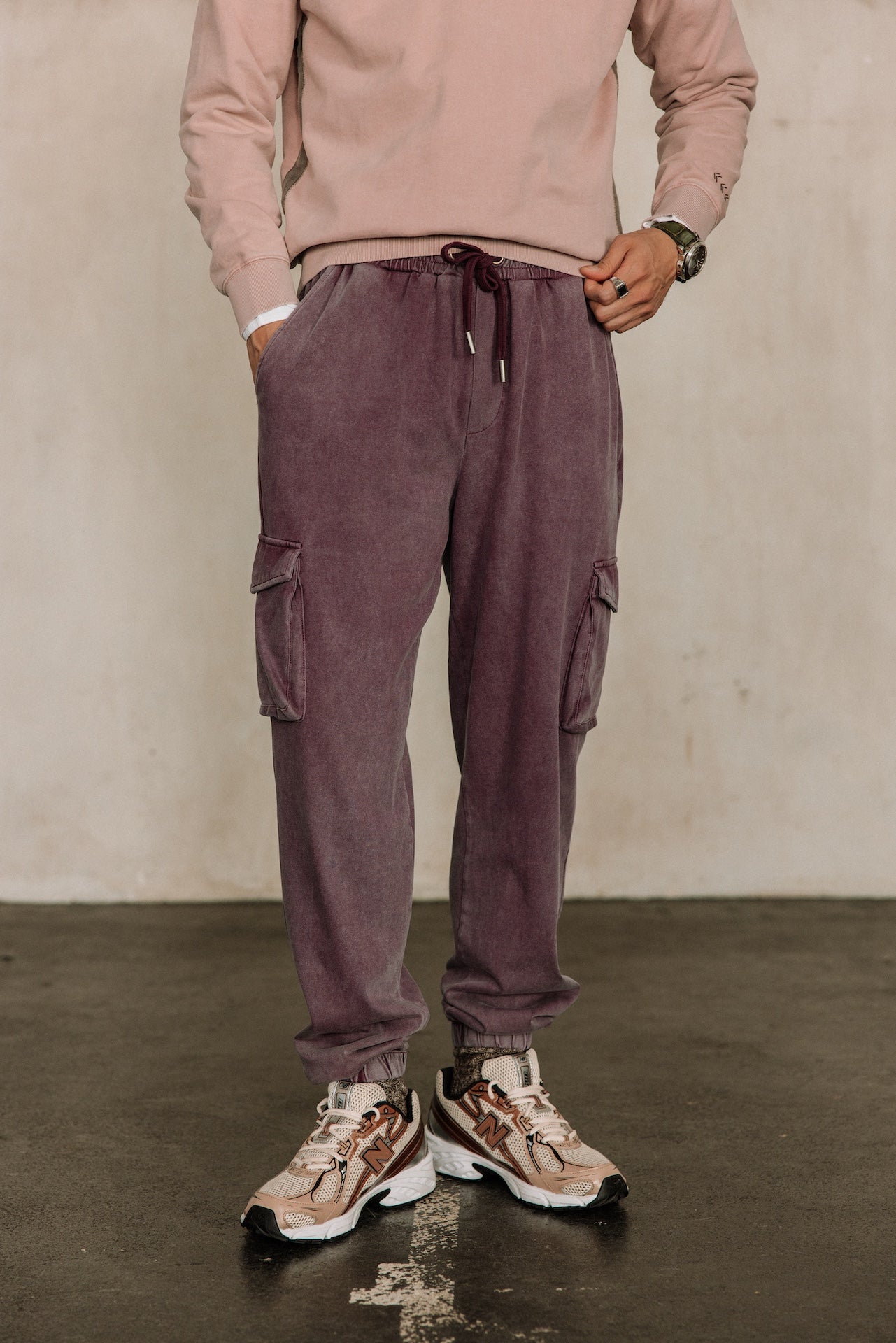 

Pantalon slim Mann Miles Alpha purple | Freeman T. Porter