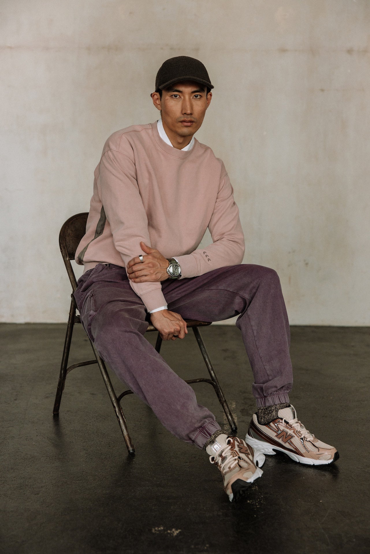 

Pantalon slim Mann Miles Alpha purple | Freeman T. Porter