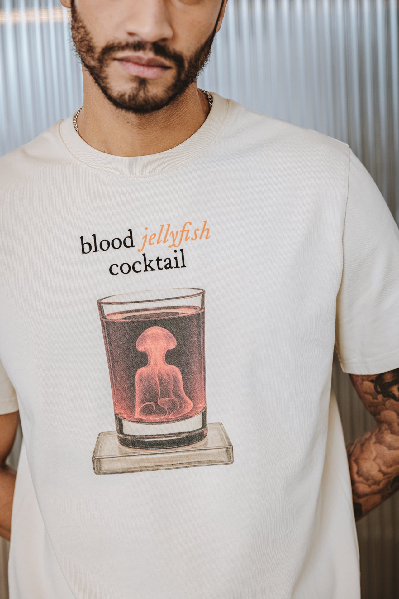 

Straight fit T-shirt Men Chuck Cocktail beige | Freeman T. Porter