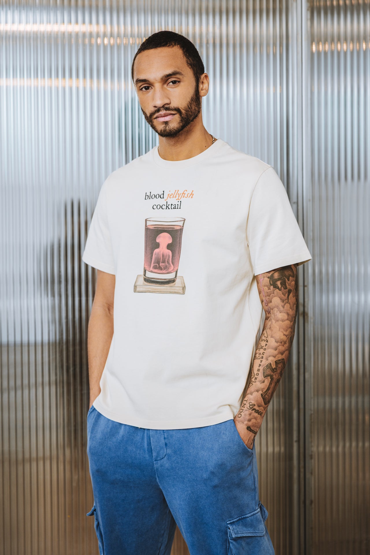 

Straight fit T-shirt Men Chuck Cocktail beige | Freeman T. Porter