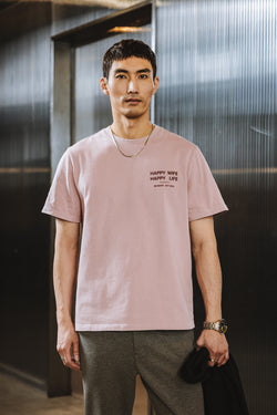 

Gerade geschnittenes T-Shirt Herren Chuck Happy Wife light rose | Freeman T. Porter