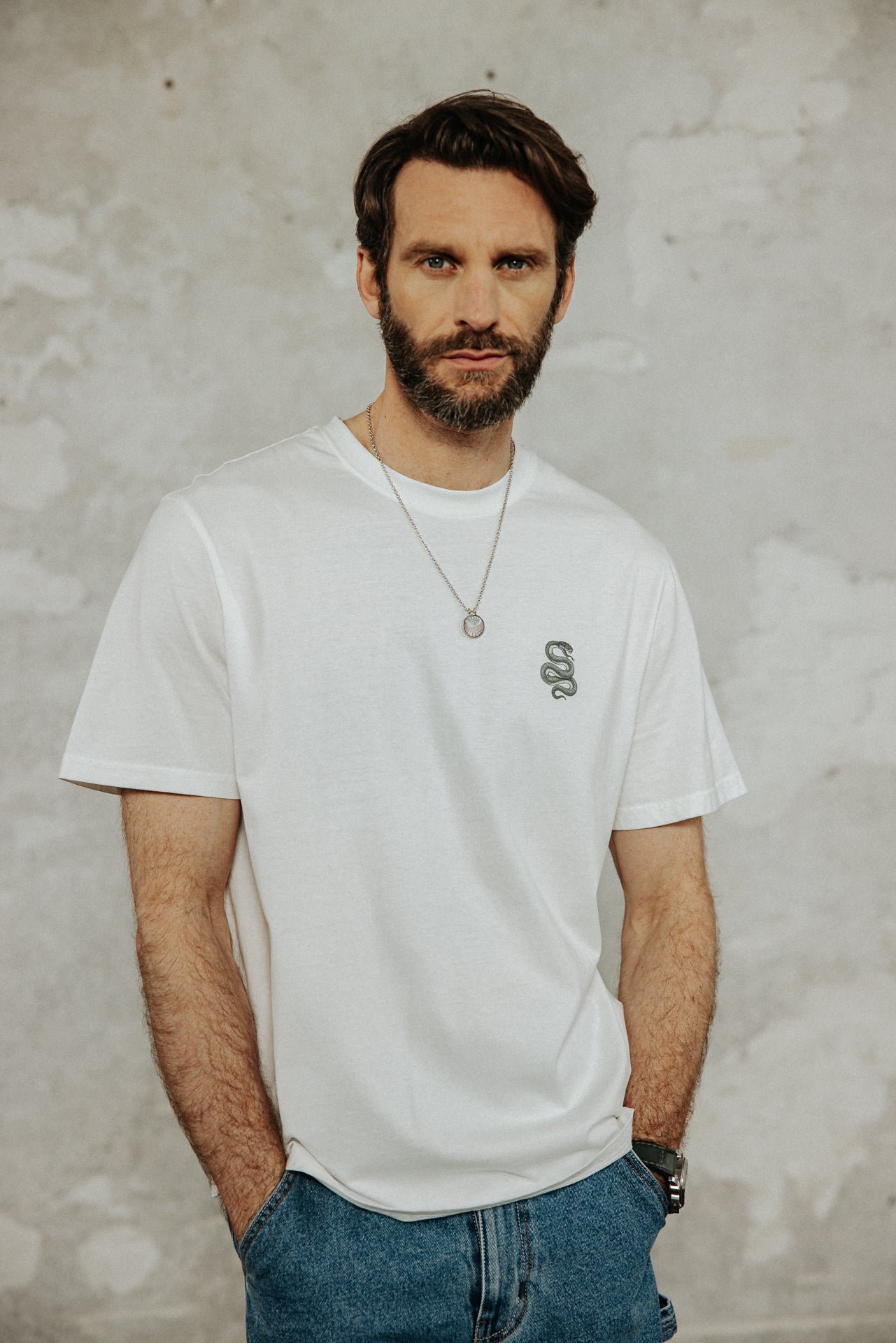 

T-shirt droit Homme Chuck Kyoto egret | Freeman T. Porter