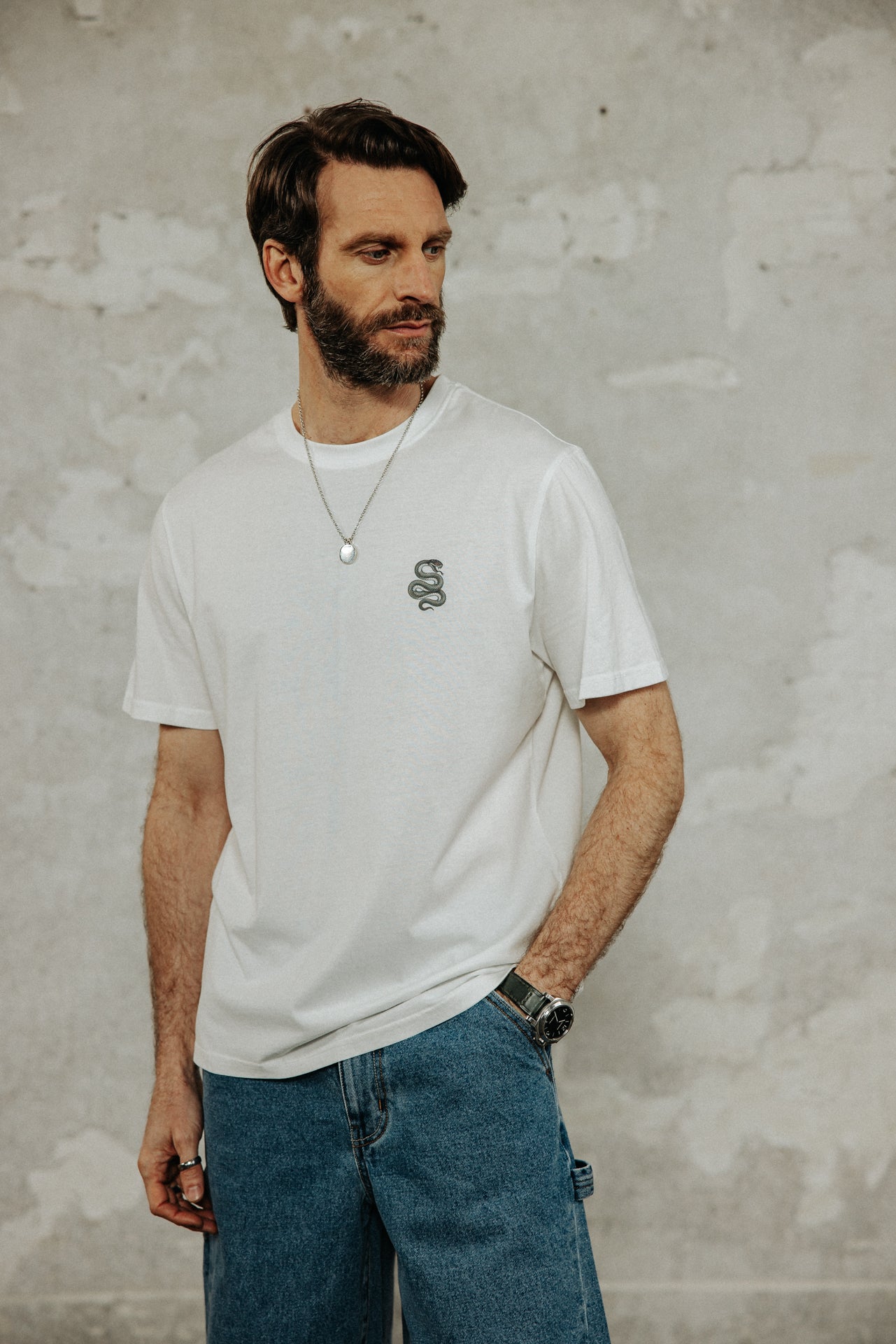 

T-shirt droit Homme Chuck Kyoto egret | Freeman T. Porter
