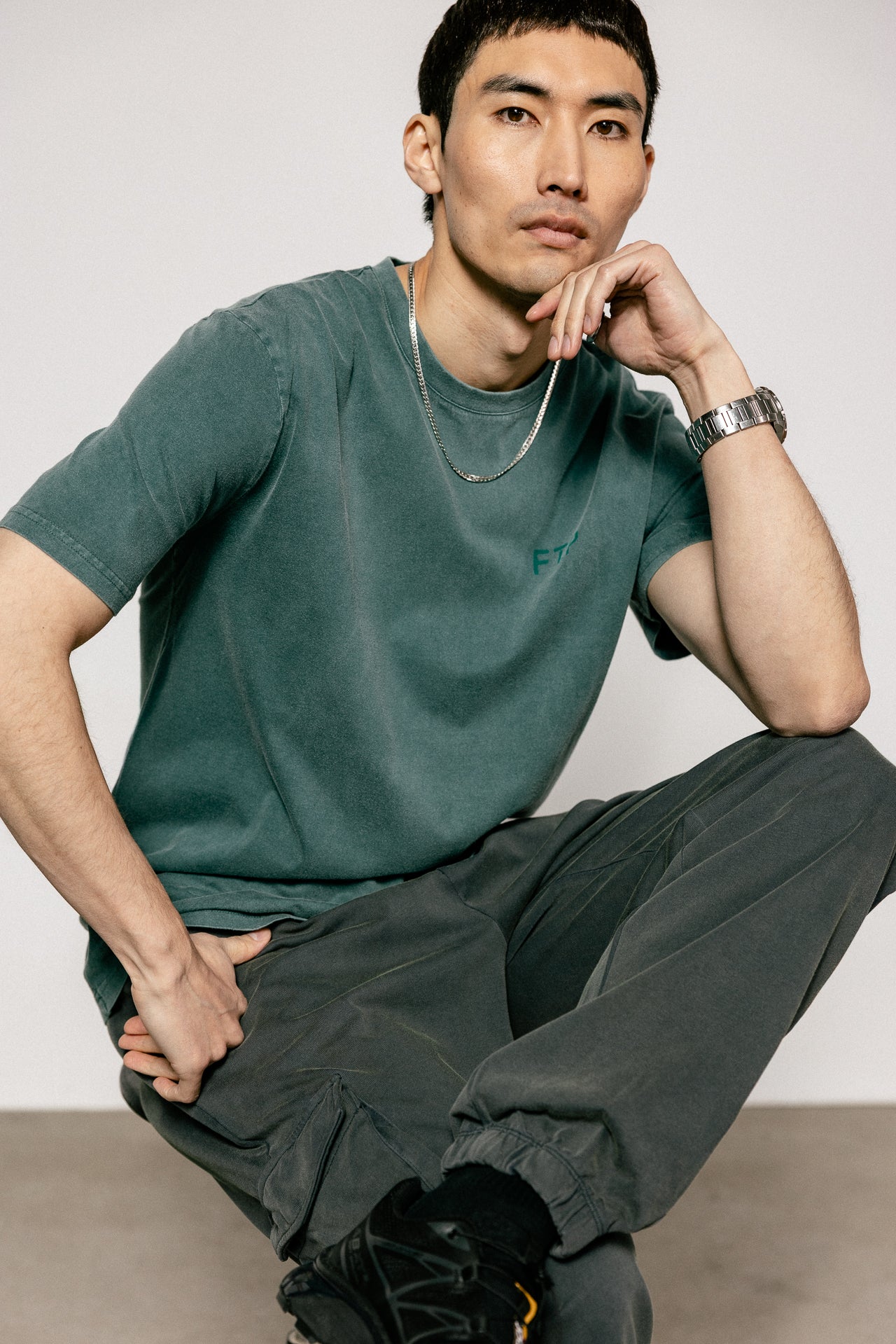 

Gerades T-Shirt Herren Chuck Vinteji mediterranea | Freeman T. Porter