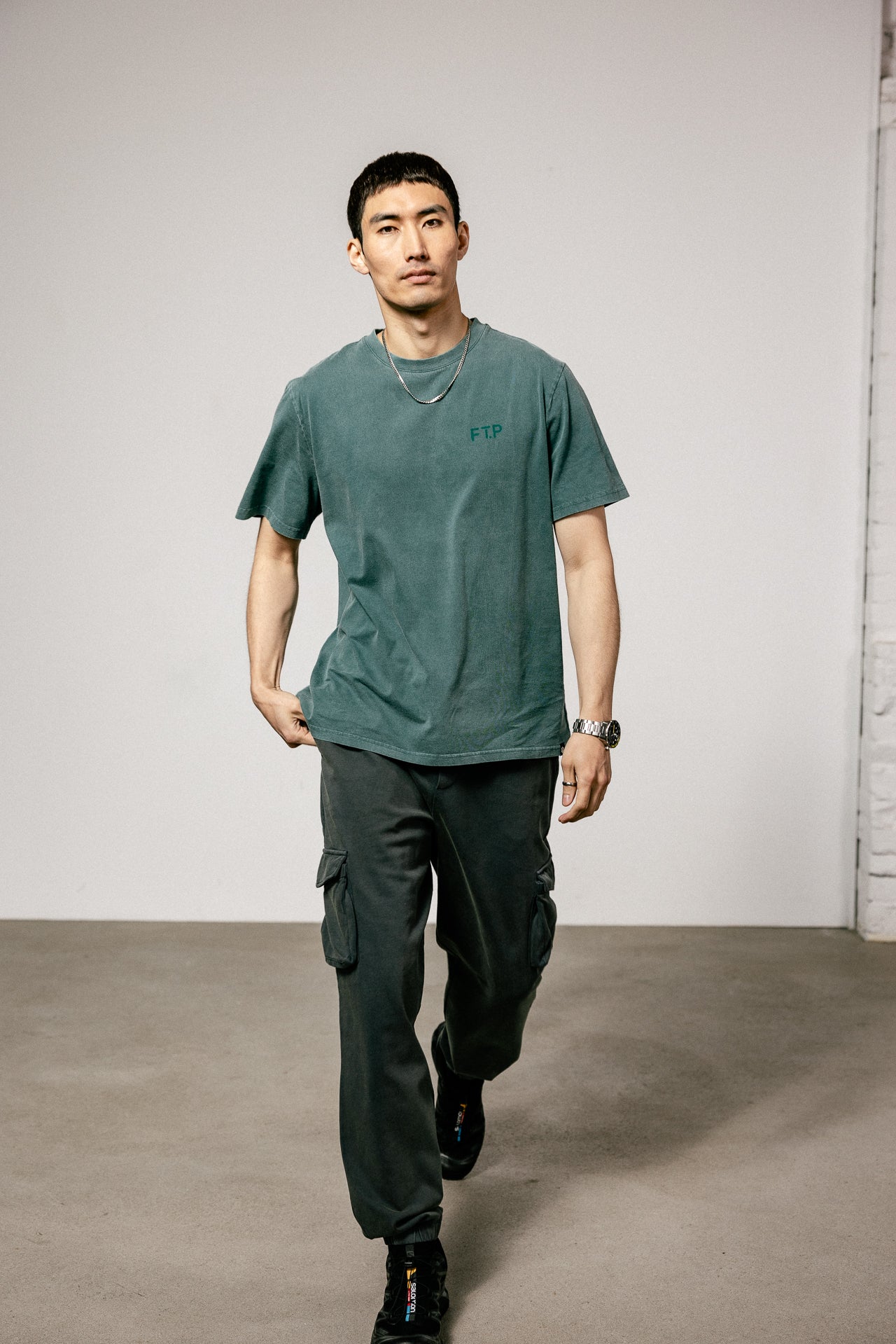 

Gerades T-Shirt Herren Chuck Vinteji mediterranea | Freeman T. Porter