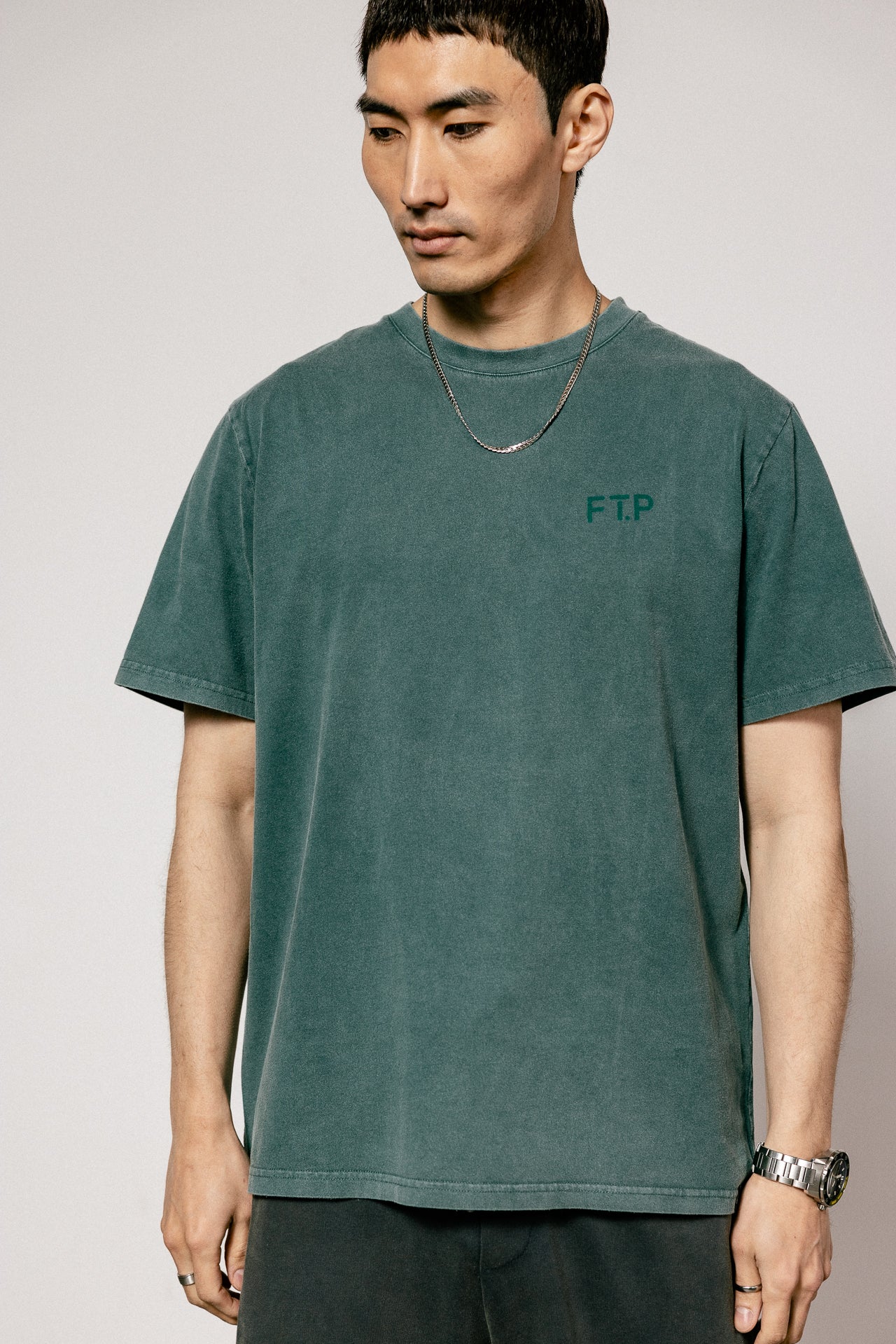 

Gerades T-Shirt Herren Chuck Vinteji mediterranea | Freeman T. Porter