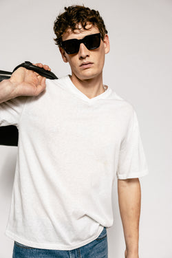 

Gerades T-Shirt Herren Chuck Vecol bright white | Freeman T. Porter