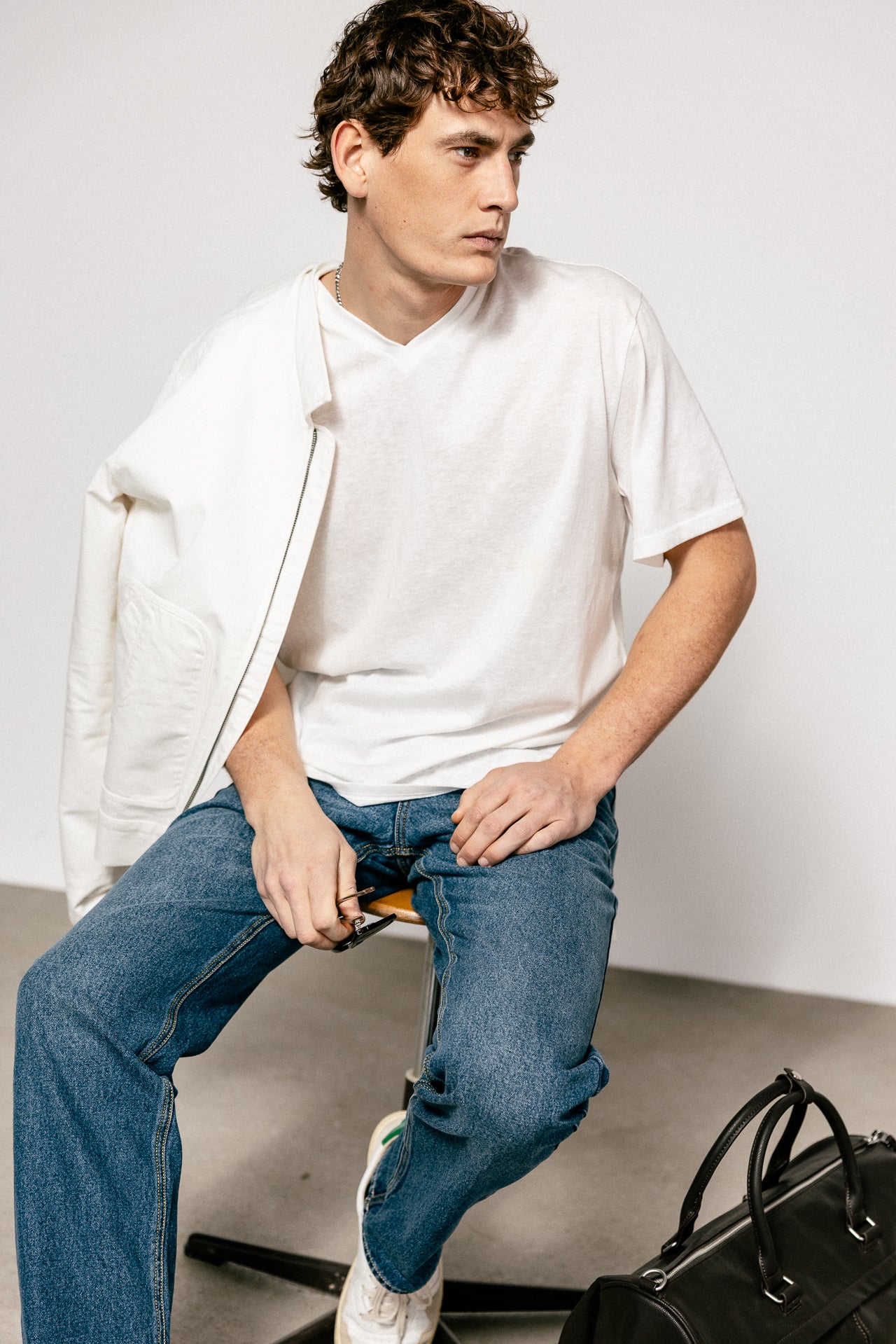 

Straight fit T-shirt Men Chuck Vecol bright white | Freeman T. Porter