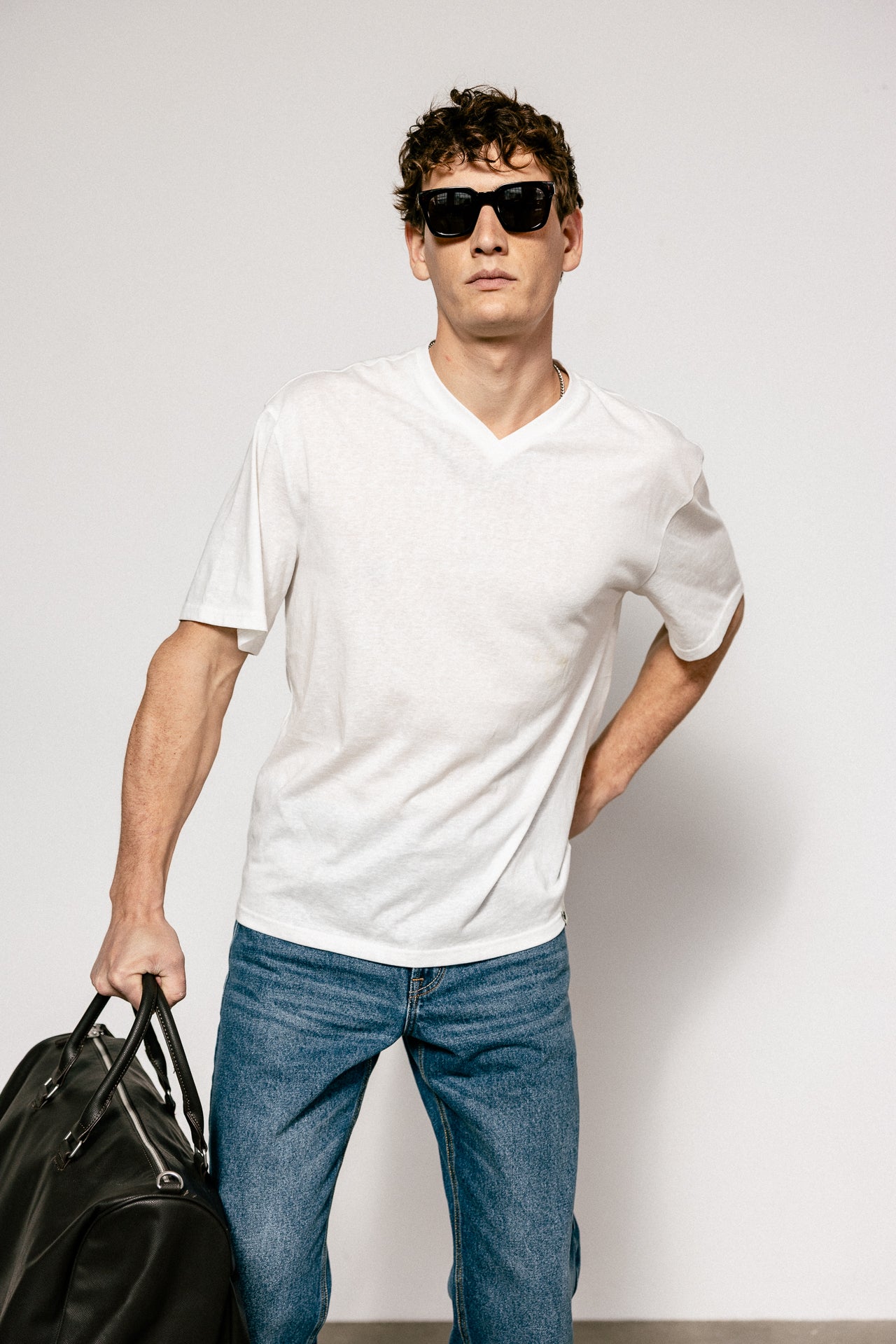 

Straight fit T-shirt Men Chuck Vecol bright white | Freeman T. Porter