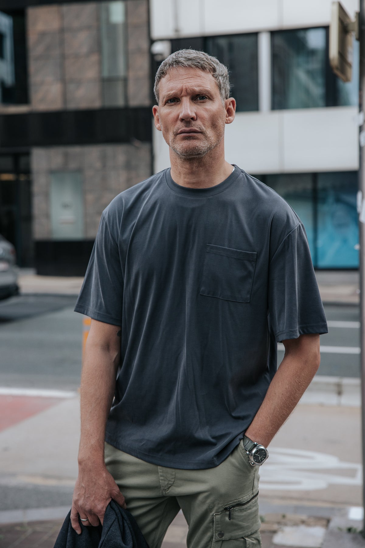 

T-shirt droit Homme Chuck Pocket indigo | Freeman T. Porter