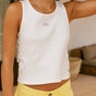 

Camiseta sin mangas de malla Mujer Datta Rib white | Freeman T. Porter