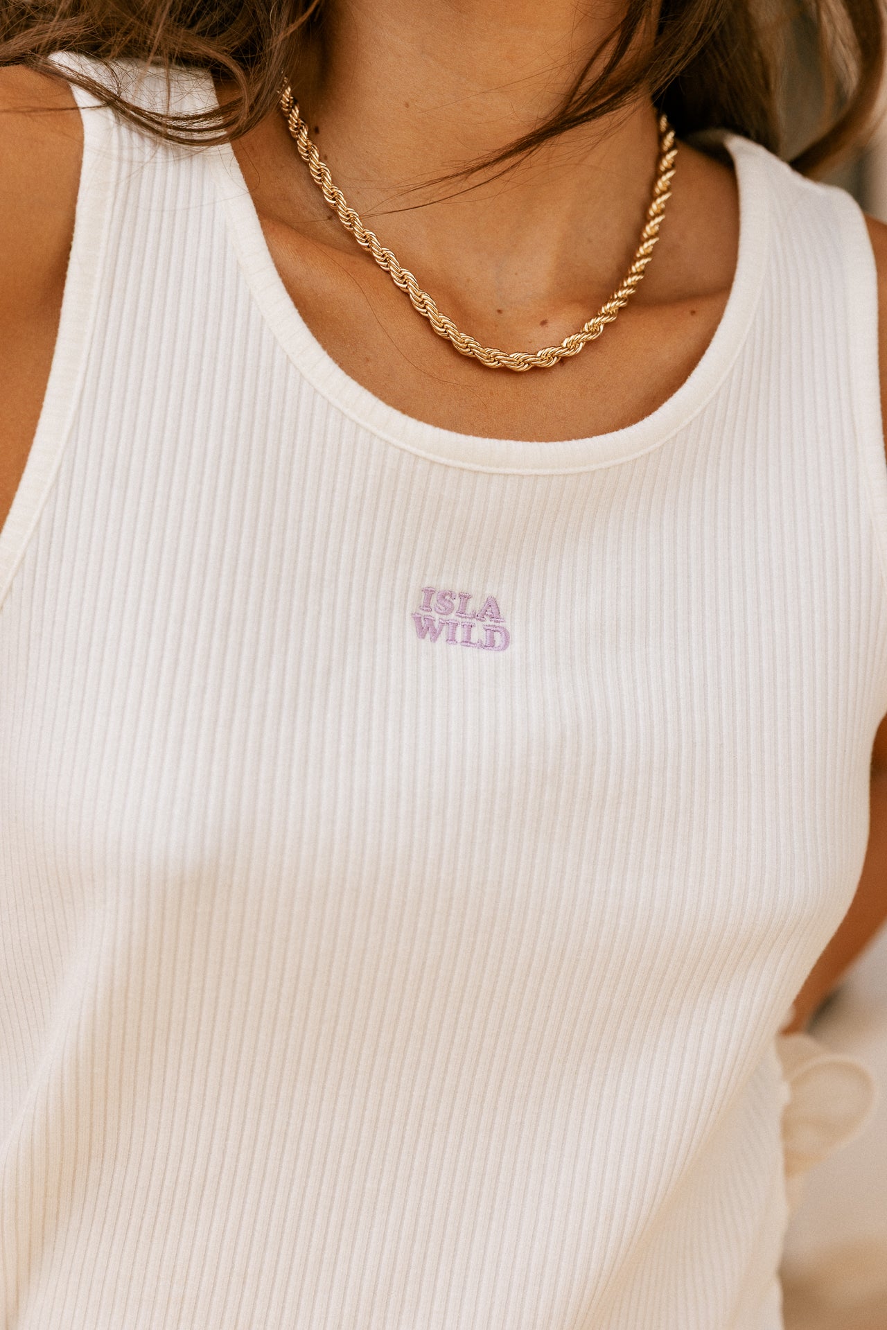 

Top de punto Mujer Datta Rib white | Freeman T. Porter