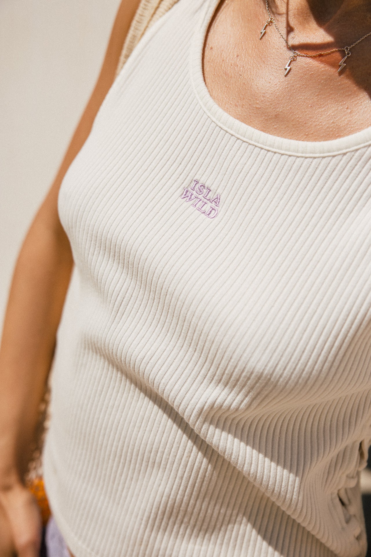 

Débardeur en maille Femme Datta Rib white | Freeman T. Porter