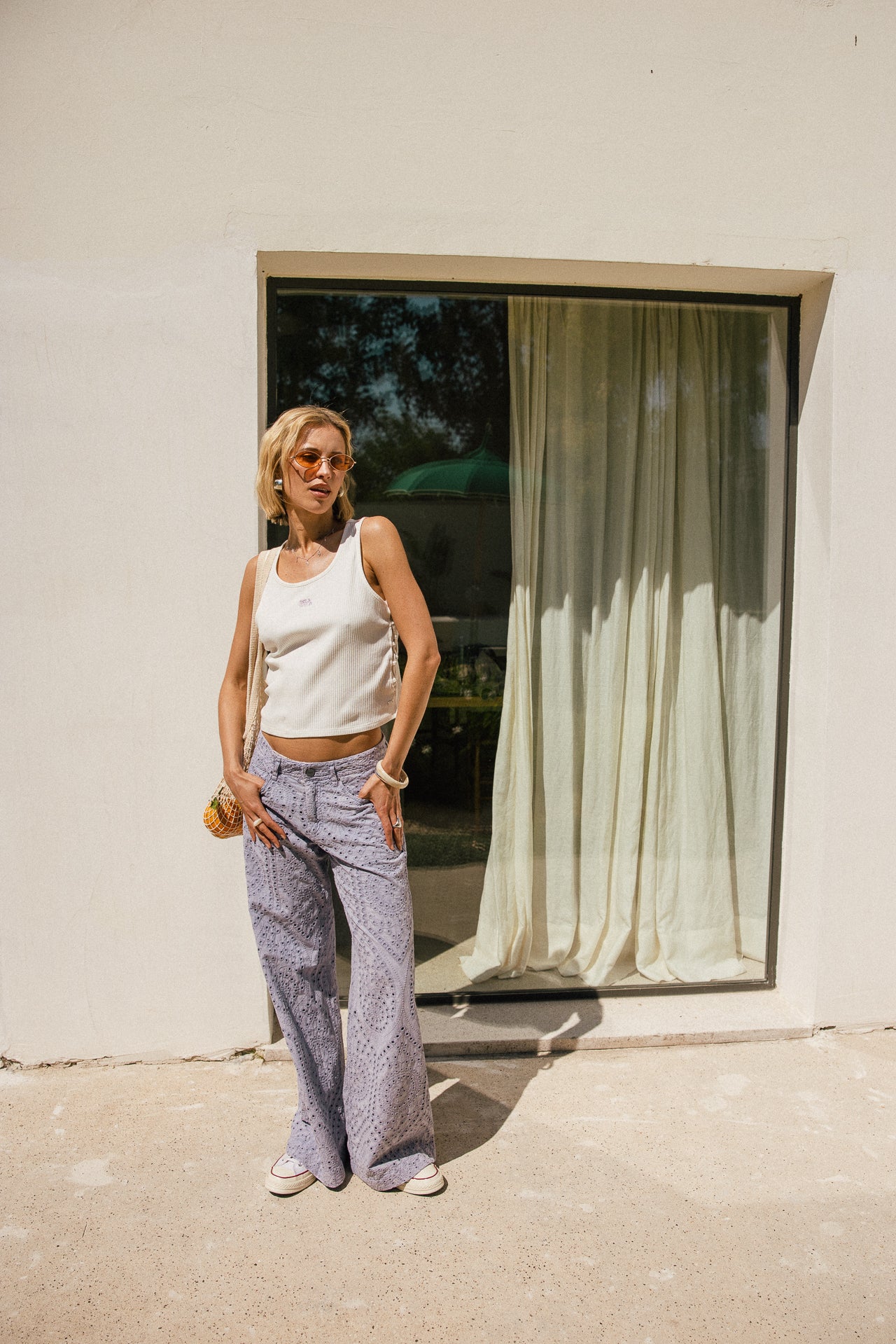 

Débardeur en maille Femme Datta Rib white | Freeman T. Porter