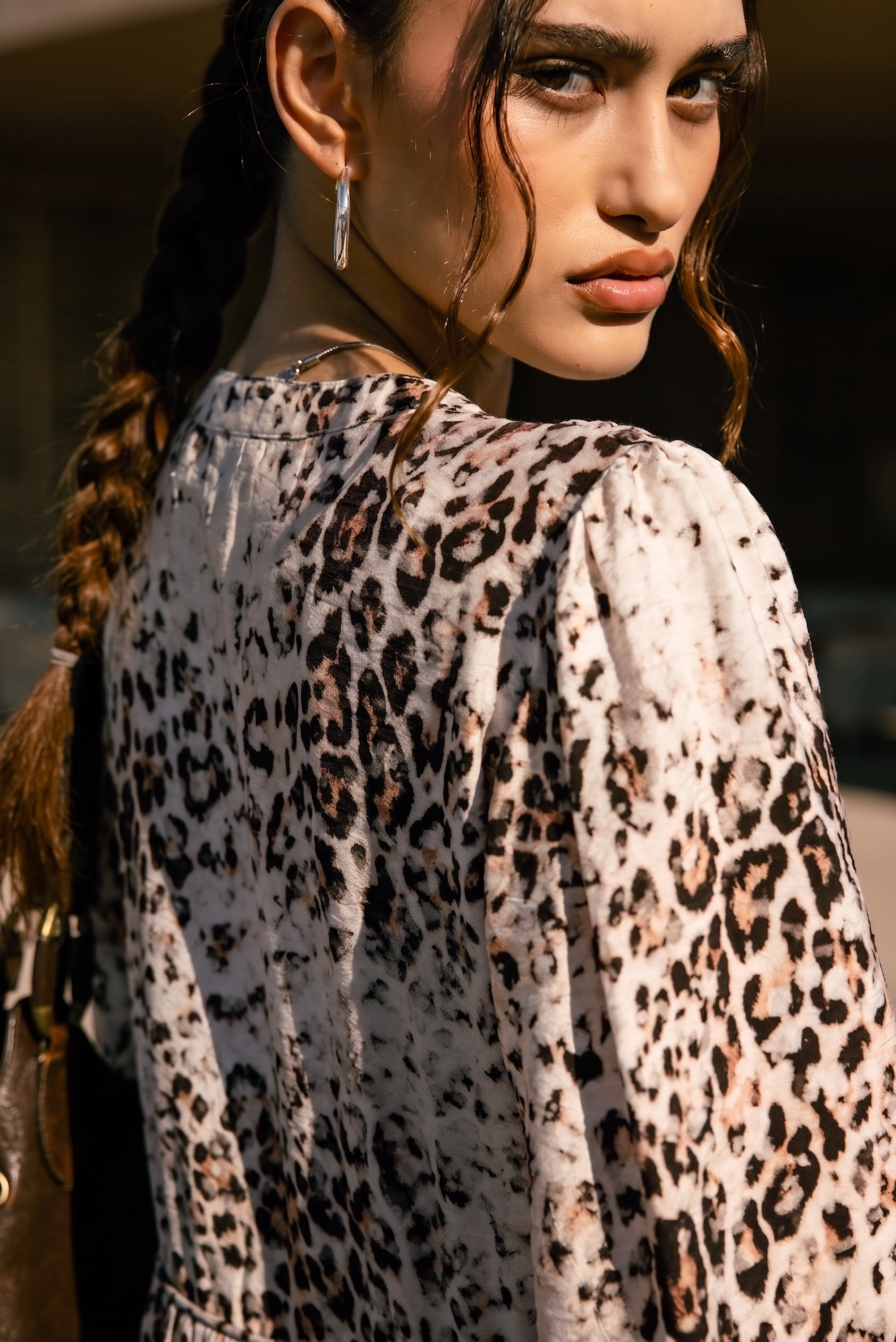 

Robe courte imprimée Femme Reyeline Leo Bleached off white | Freeman T. Porter