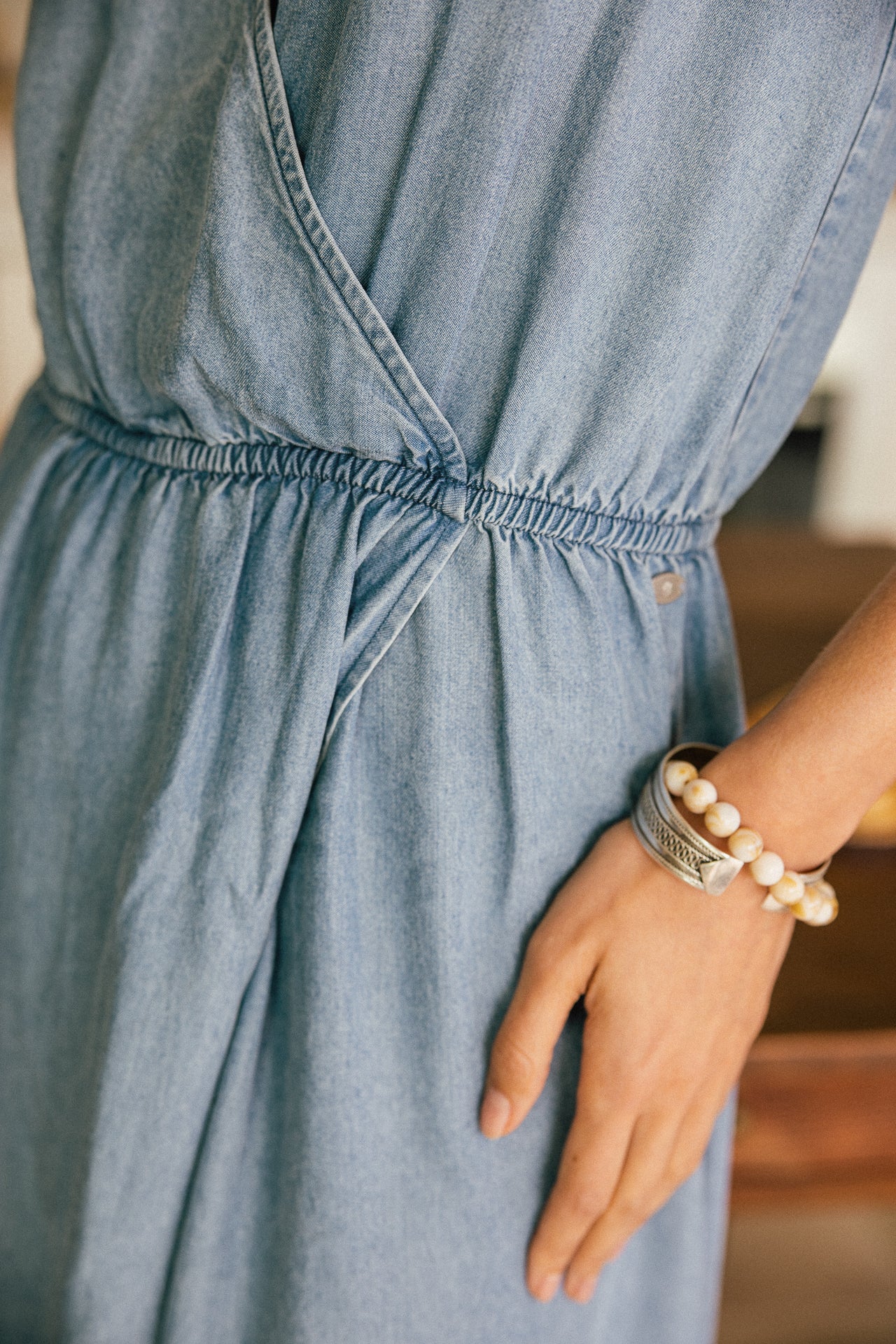 

Robe longue évasé style portefeuille Femme Raelle tencela | Freeman T. Porter
