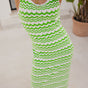 

Robe longue en maille col rond Femme Raga Praia green | Freeman T. Porter