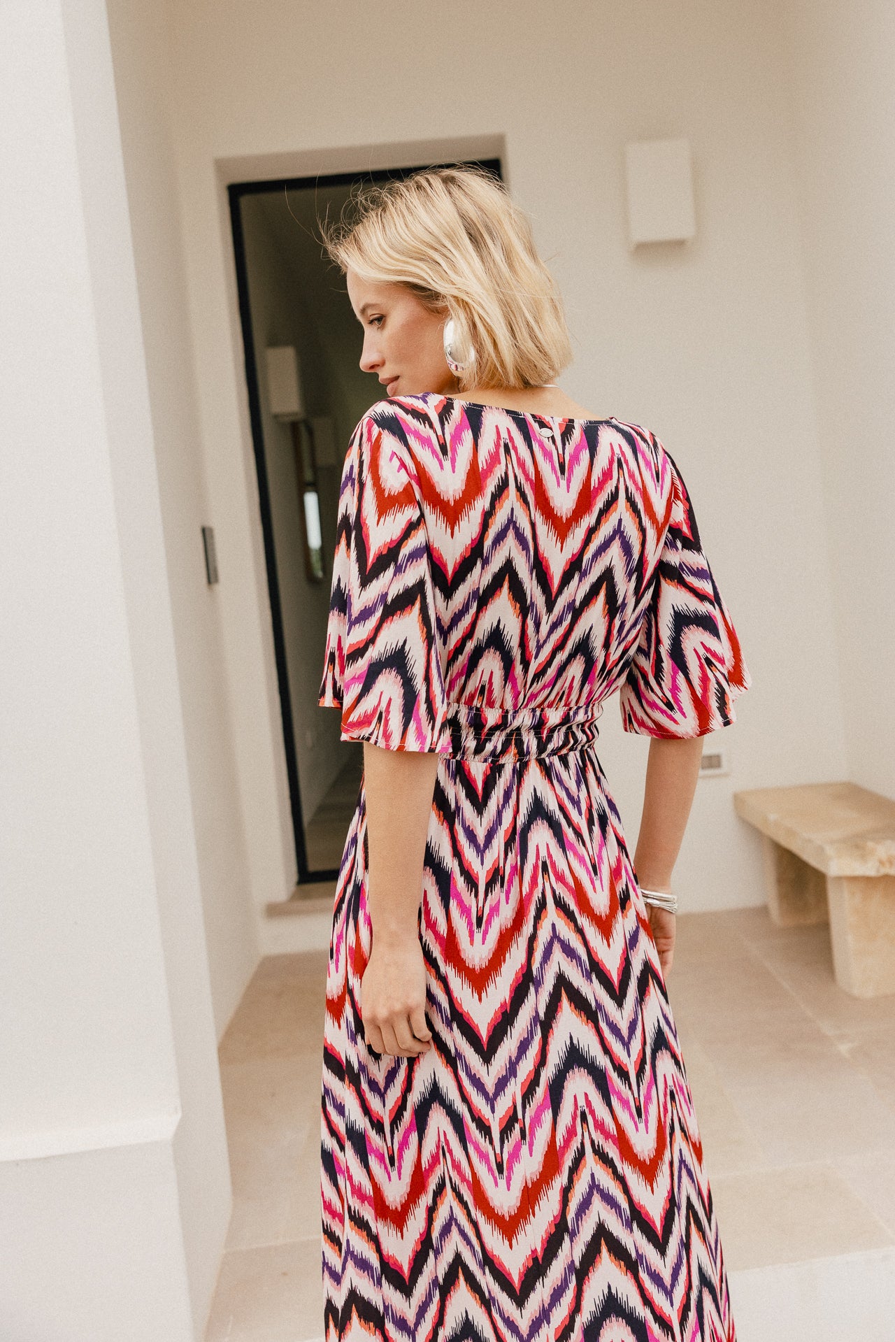 

Robe longue légère fente col V Femme Rensella Neoikat original | Freeman T. Porter