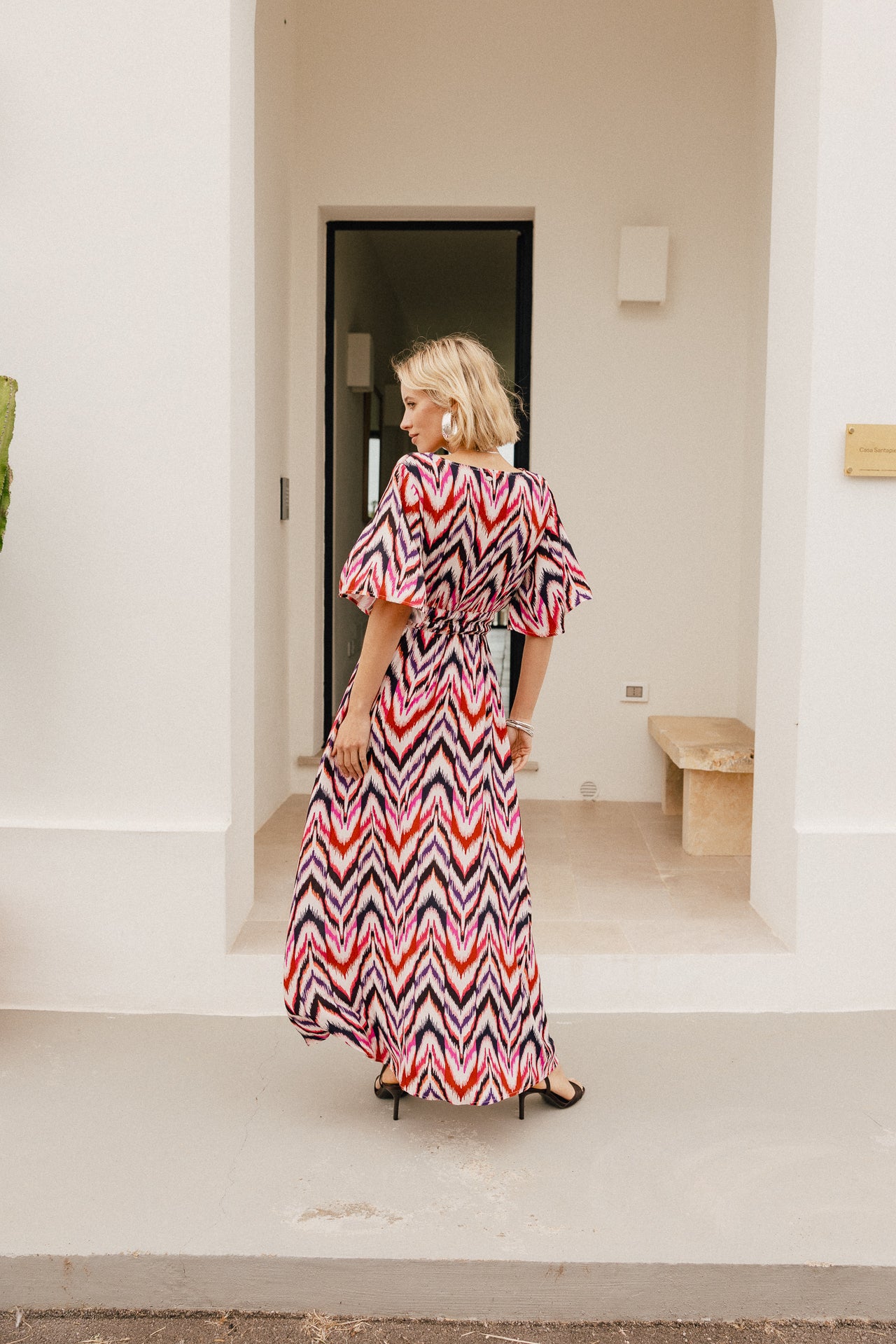 

Robe longue légère fente col V Femme Rensella Neoikat original | Freeman T. Porter
