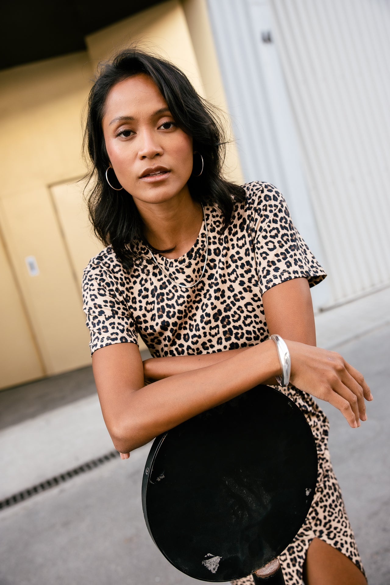 

Robe t-shirt midi Femme Riri Leo Shine original | Freeman T. Porter