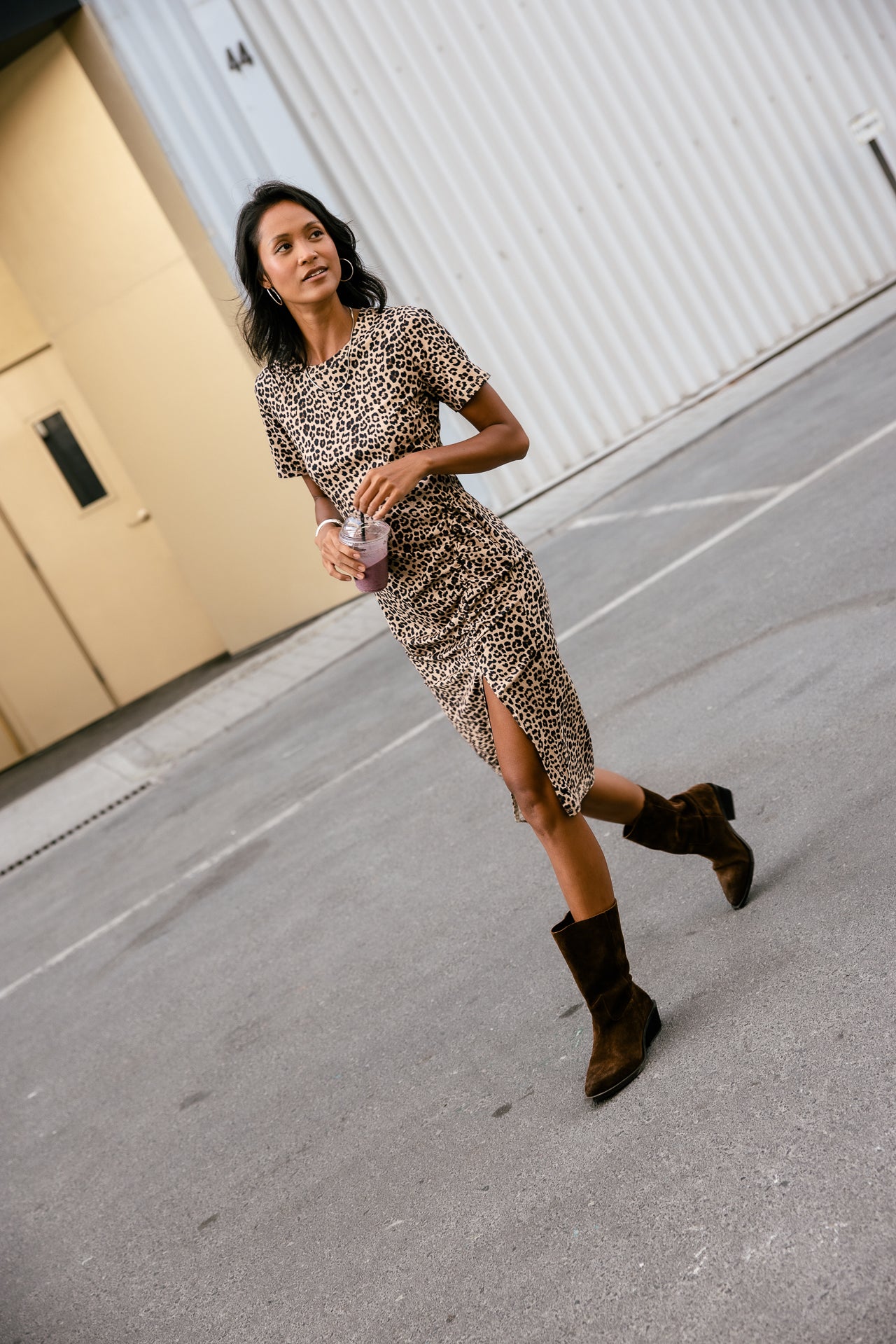 

Robe t-shirt midi Femme Riri Leo Shine original | Freeman T. Porter