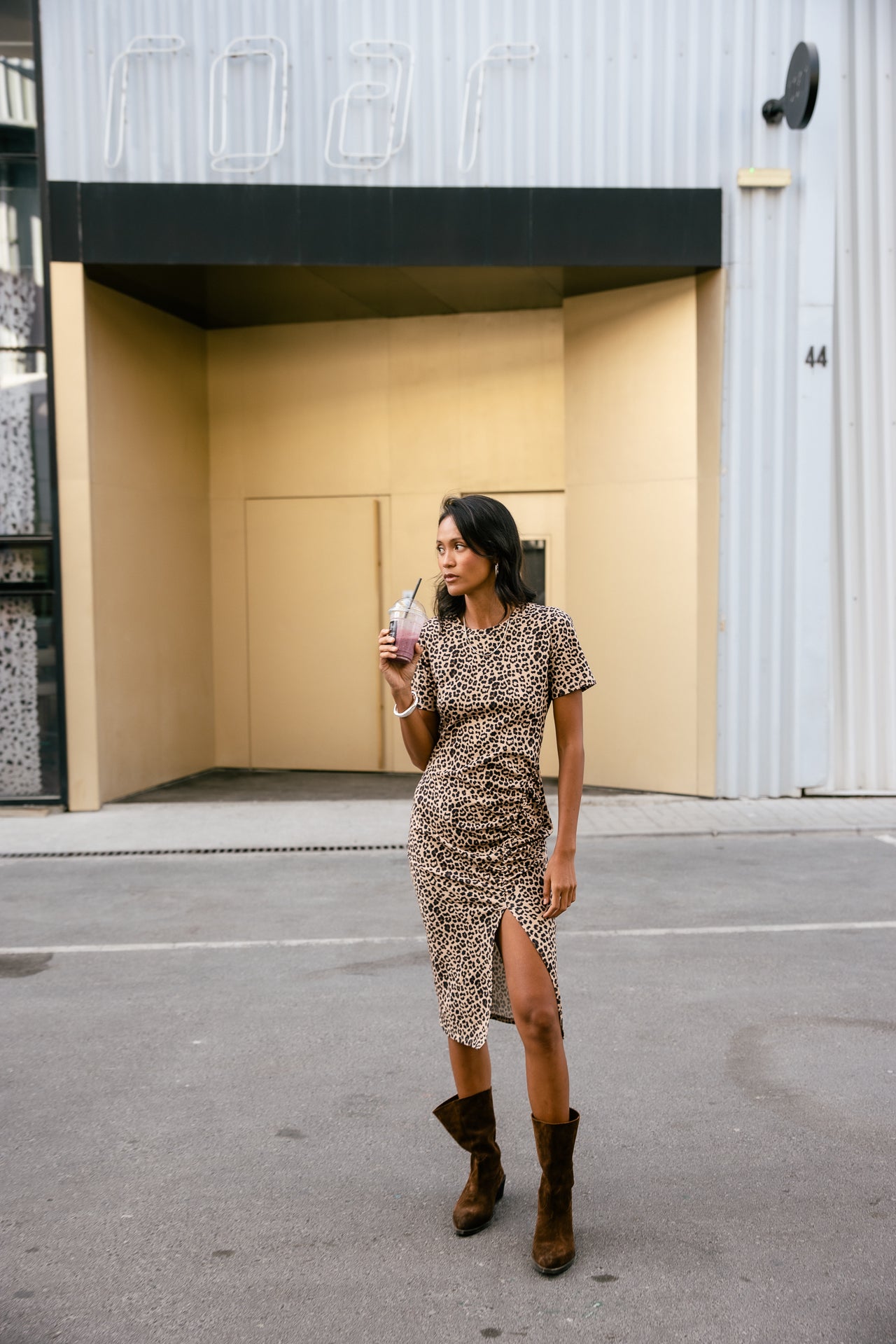 

Robe t-shirt midi Femme Riri Leo Shine original | Freeman T. Porter