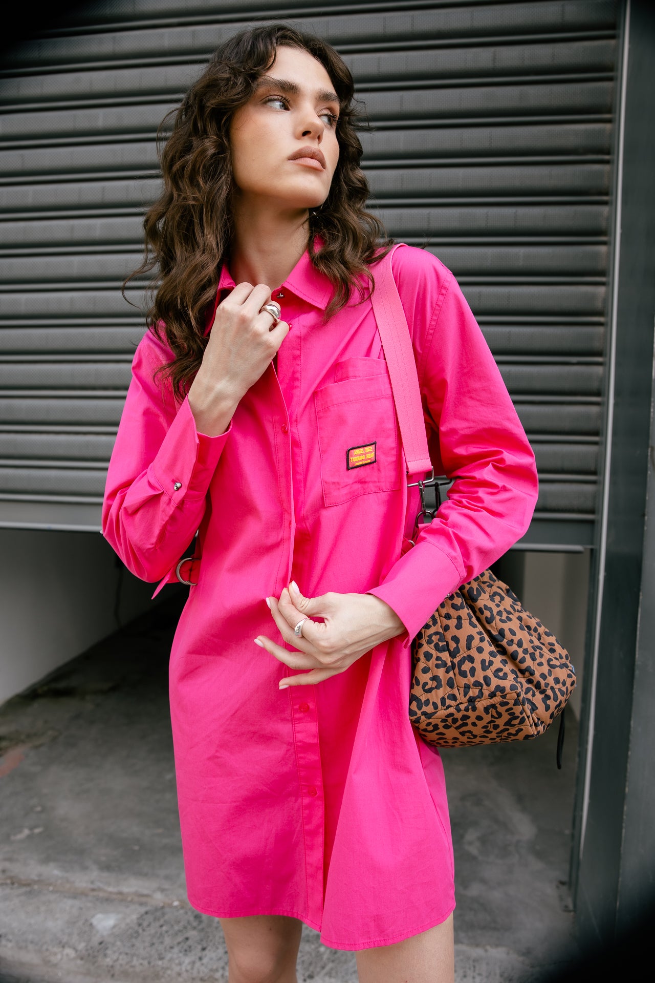 

Short shirt dress Women Ragaz Plain magenta | Freeman T. Porter