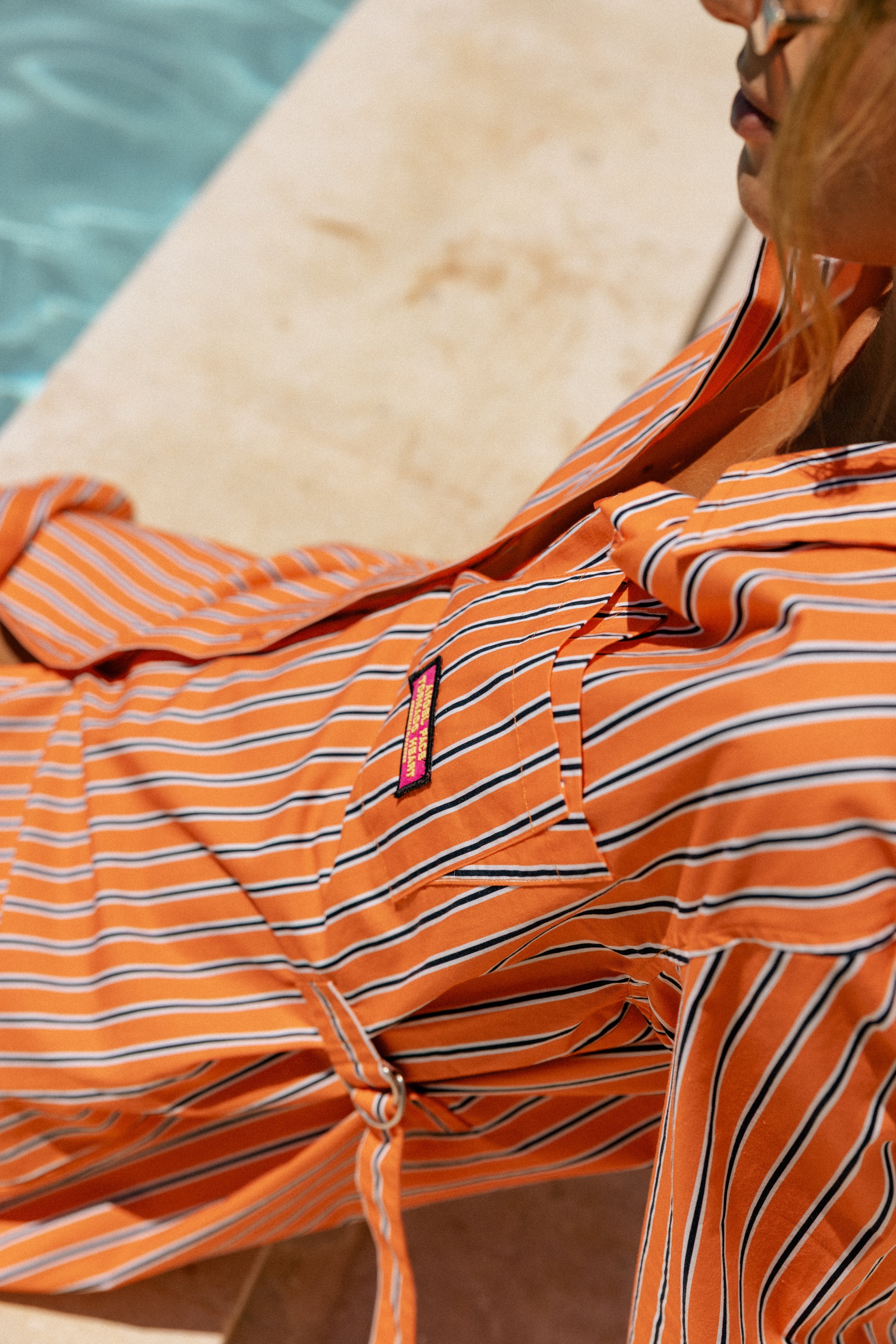 

Short striped shirt dress Women Ragaz Stripe orange peel | Freeman T. Porter