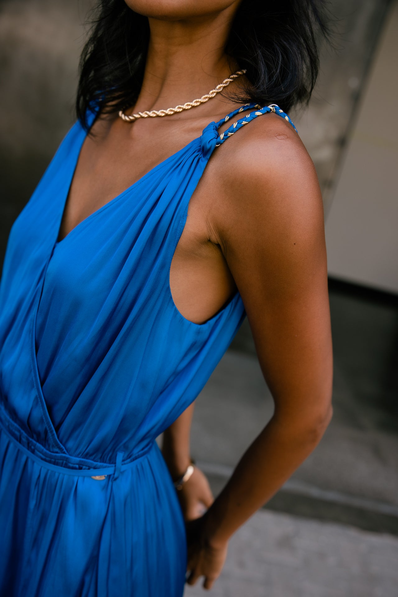 

Robe maxi bretelles fantaisies Femme Raessy Plain princess blue | Freeman T. Porter