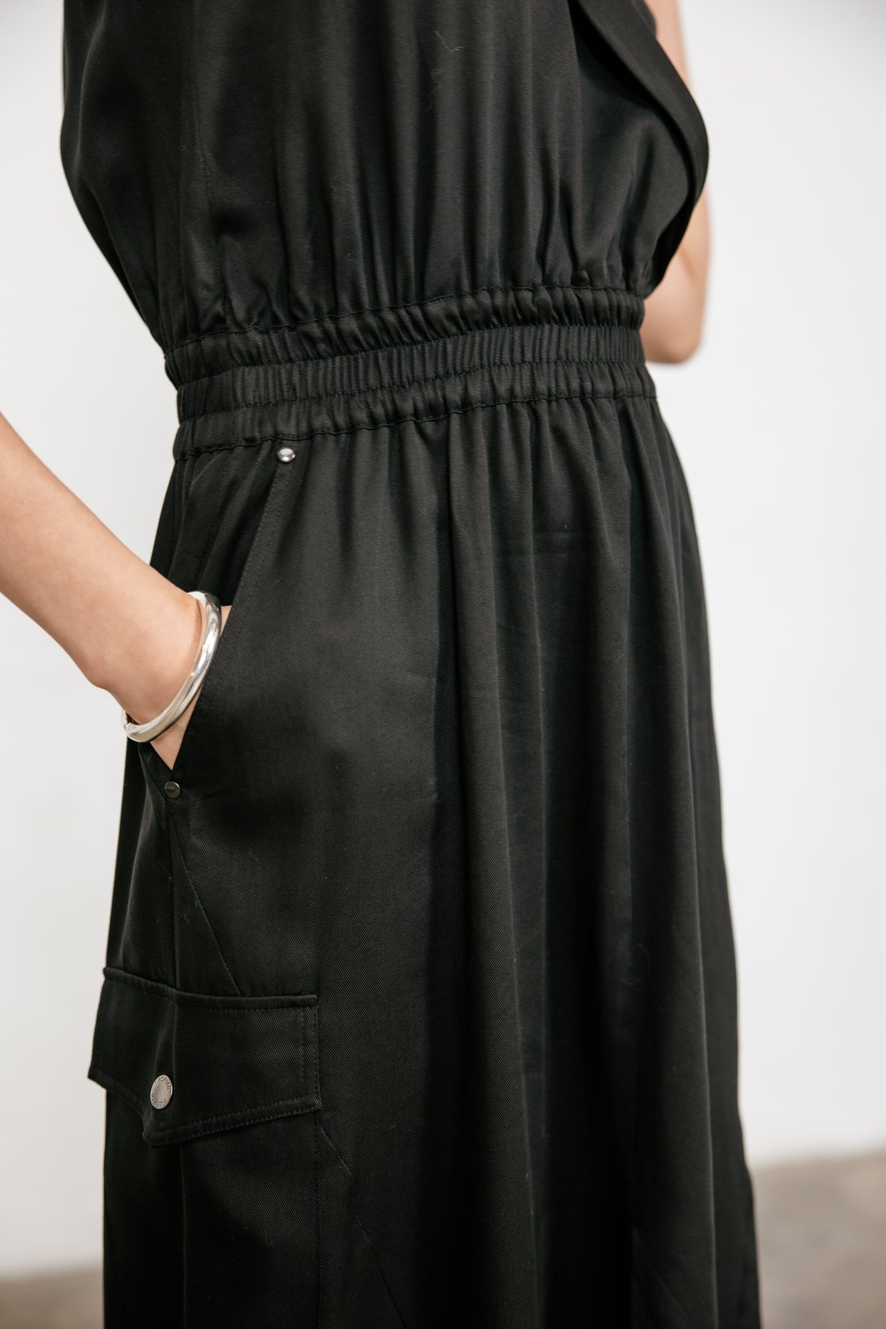 

Vestido midi  Mujer Row Plain black | Freeman T. Porter