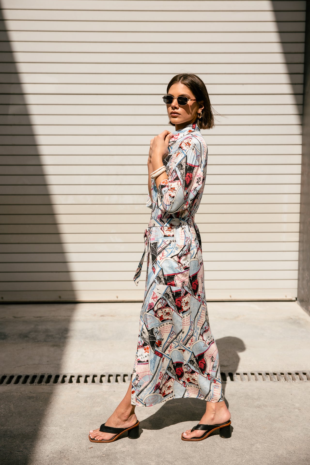 

Langes, geknöpftes Kleid Damen Remidia Tokyo Street original | Freeman T. Porter