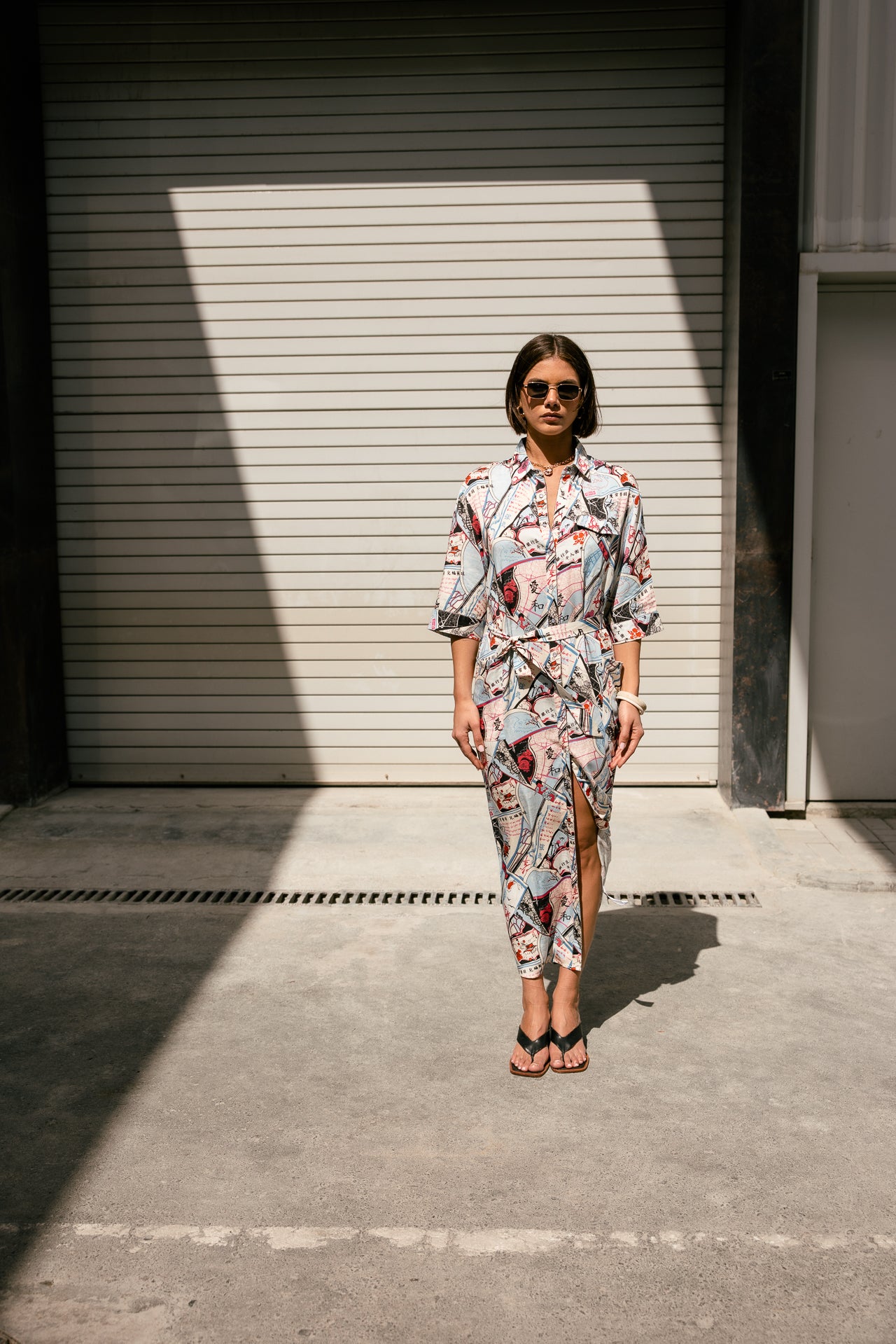 

Langes, geknöpftes Kleid Damen Remidia Tokyo Street original | Freeman T. Porter