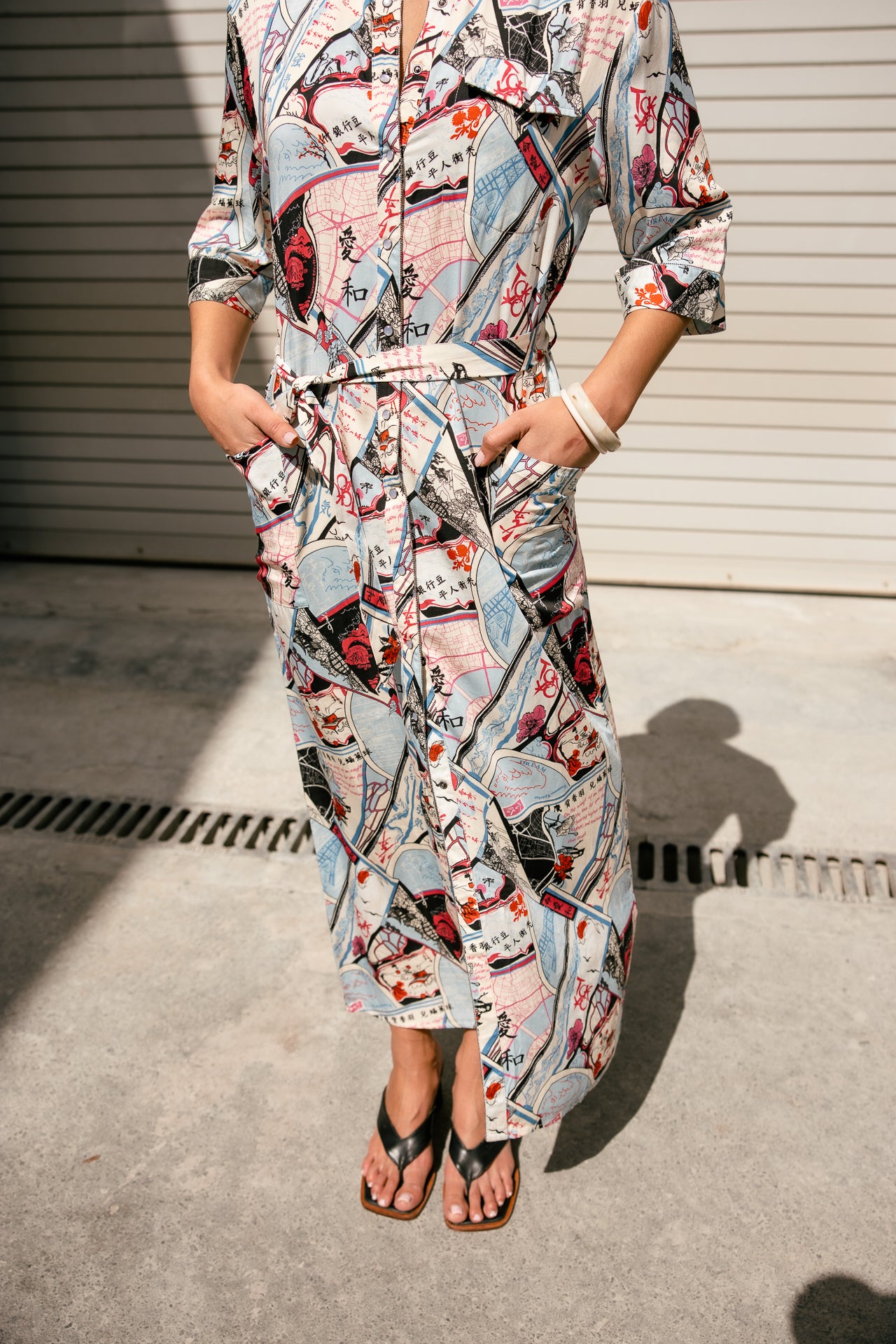 

Langes, geknöpftes Kleid Damen Remidia Tokyo Street original | Freeman T. Porter