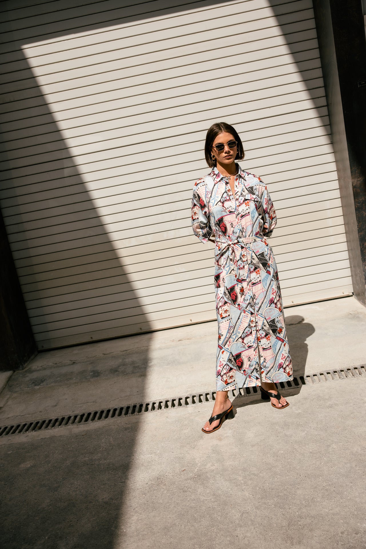 

Langes, geknöpftes Kleid Damen Remidia Tokyo Street original | Freeman T. Porter