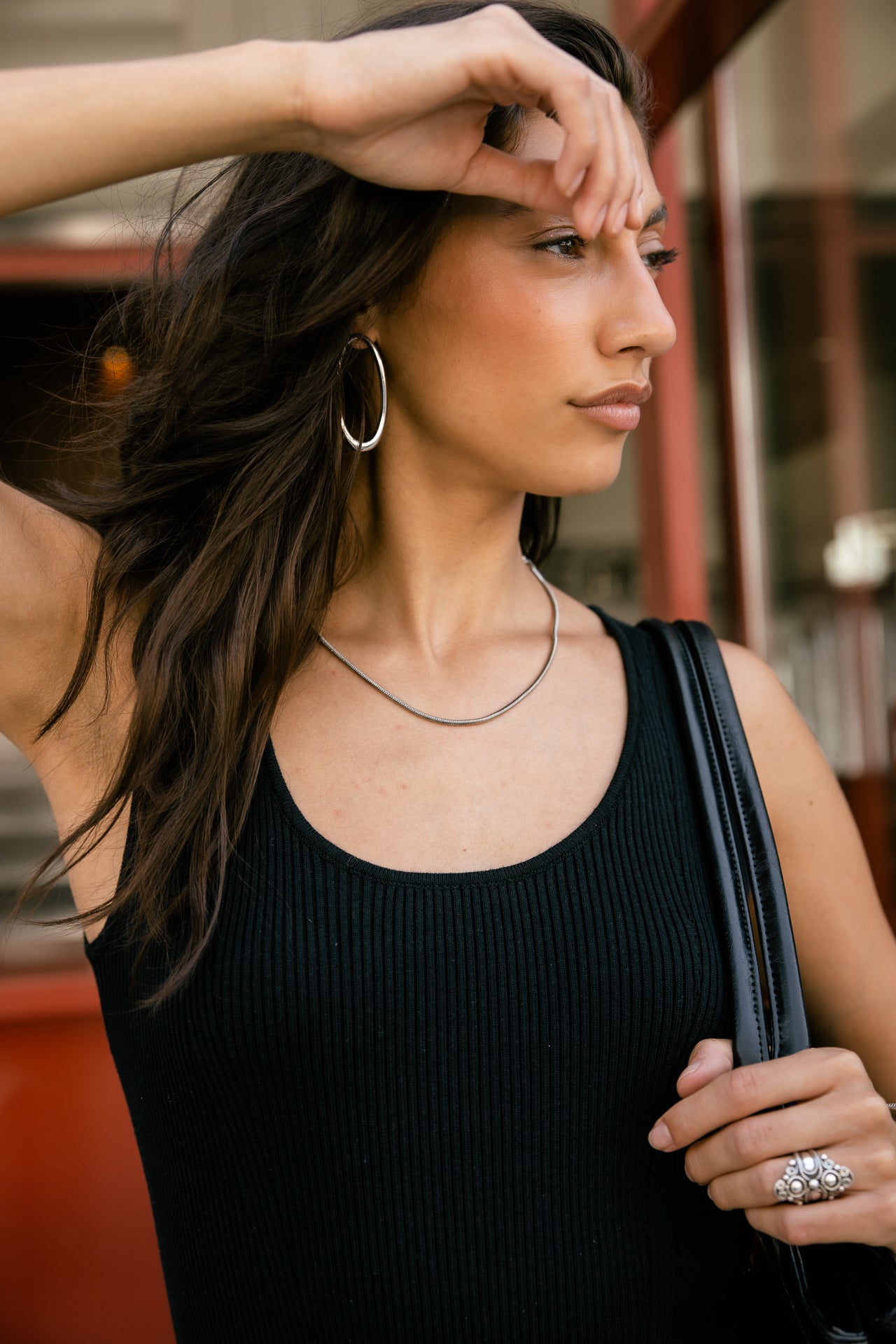 

Robe bi-matière Femme Reen Plain black | Freeman T. Porter