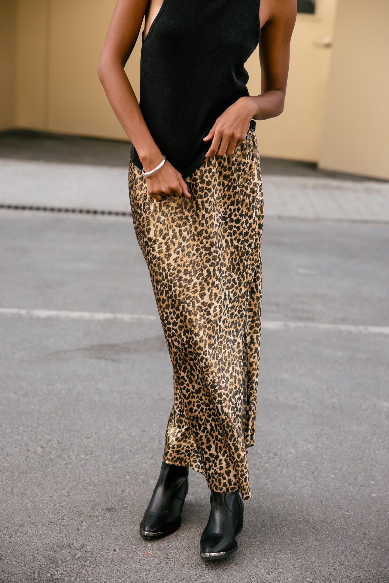 

Jupe longue fluide Femme Jelia Houba fauve | Freeman T. Porter