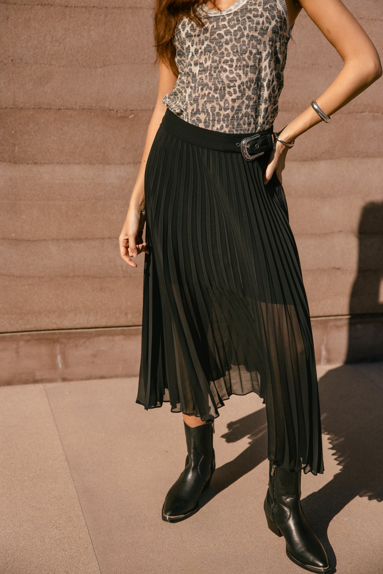   
            

Jupe midi plissée Femme Jasmeena Voile black | Freeman T. Porter
          