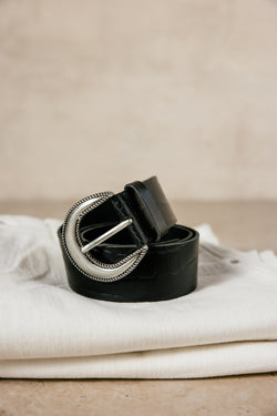 

Ceinture en cuir Femme Kalipse black | Freeman T. Porter