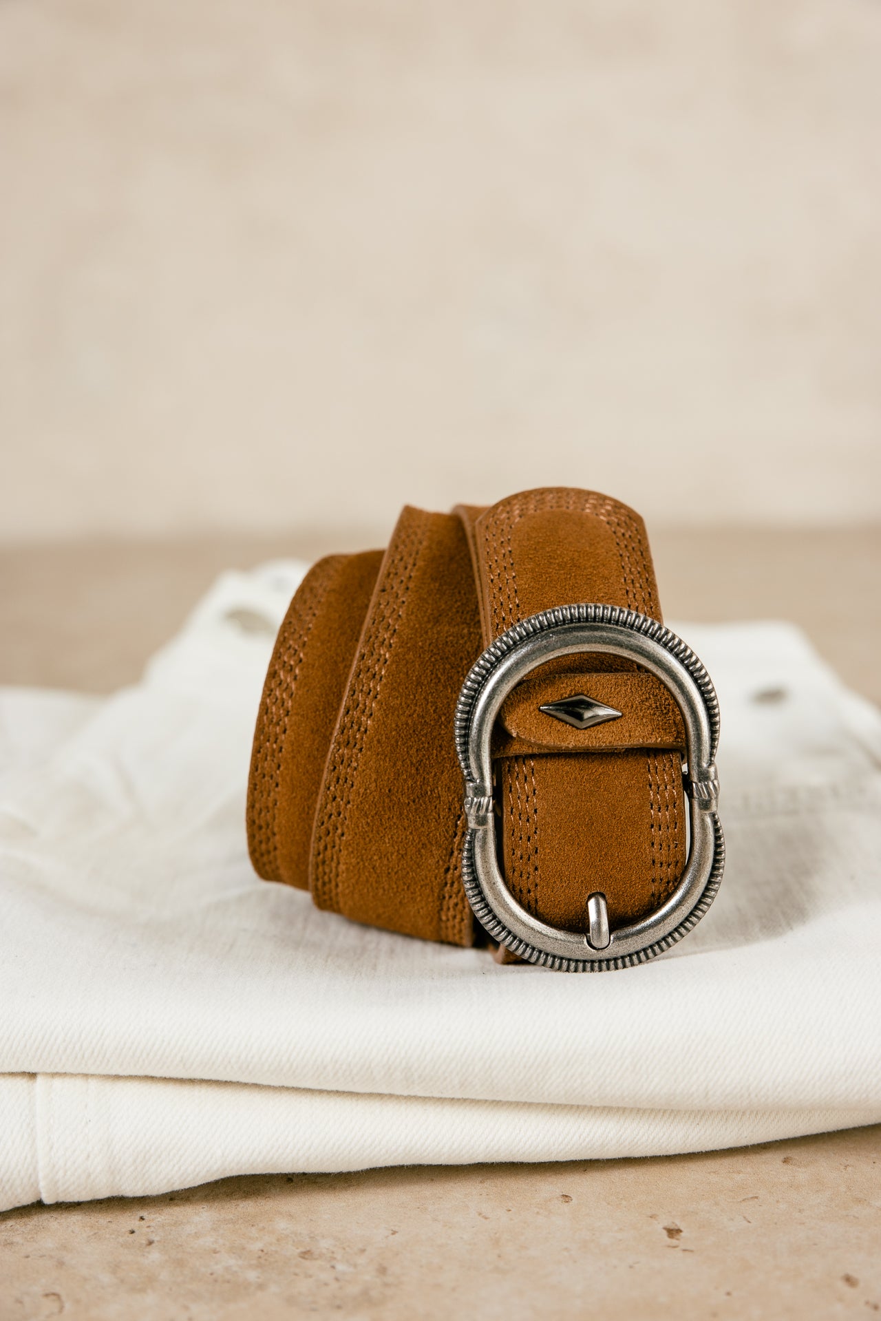 

Ceinture en suède Femme Kalita cappuccino | Freeman T. Porter