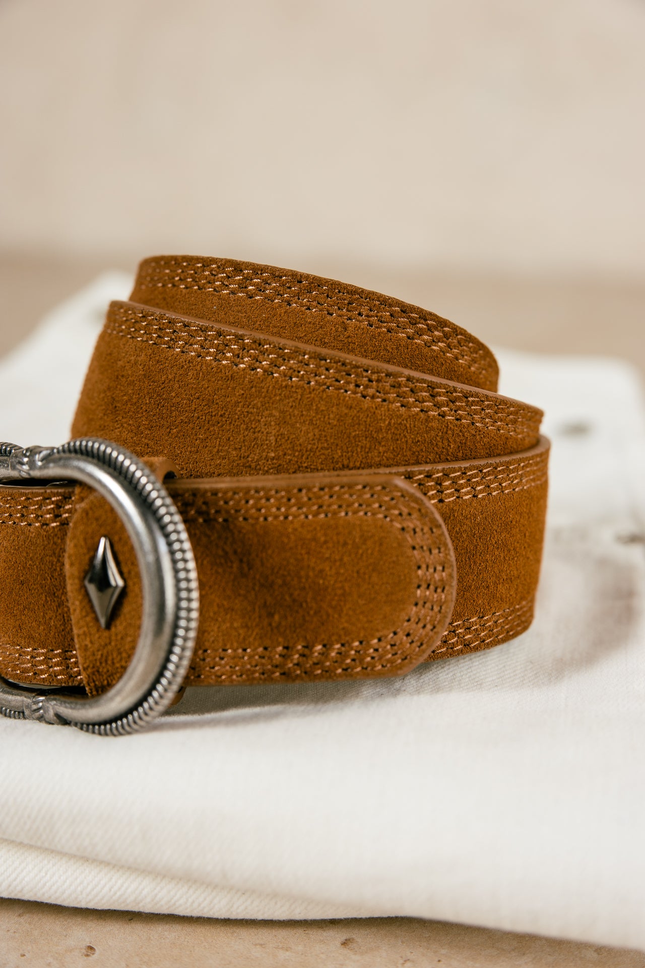

Ceinture en suède Femme Kalita cappuccino | Freeman T. Porter